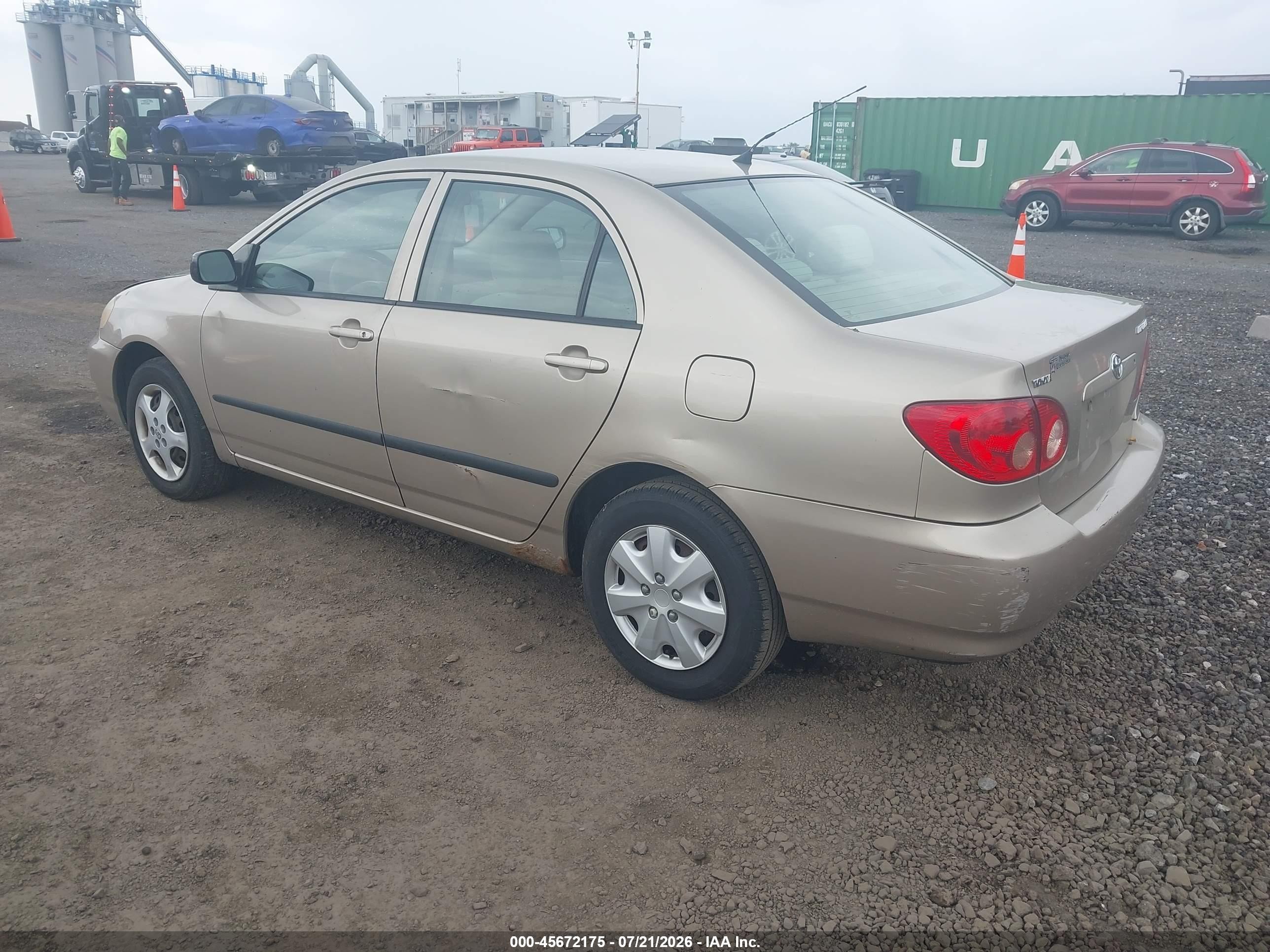 2005 Toyota Corolla Ce Tan vin: 2T1BR32E95C464975