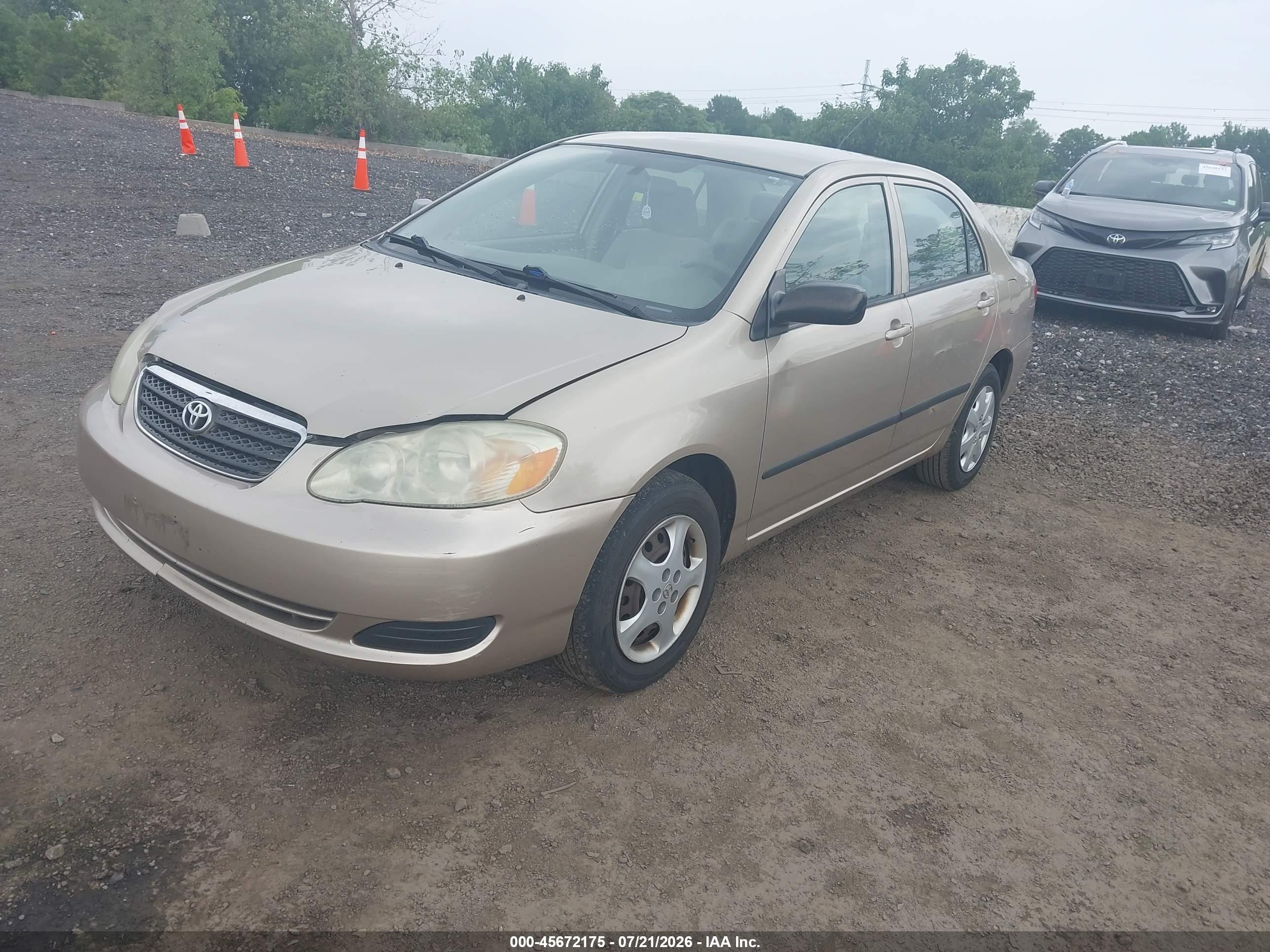 2005 Toyota Corolla Ce Tan vin: 2T1BR32E95C464975