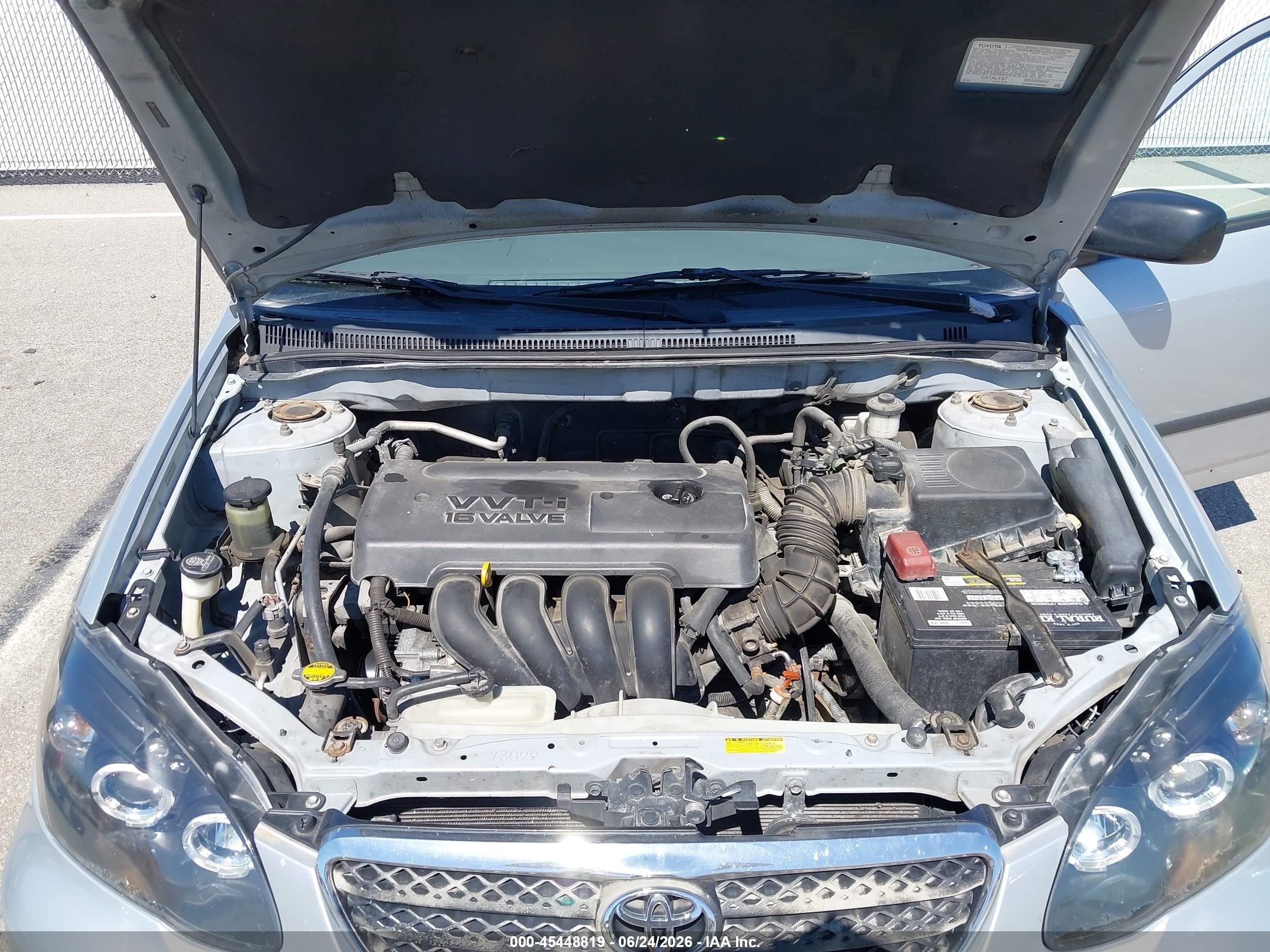 2005 Toyota Corolla Ce Silver vin: 2T1BR32E95C498785