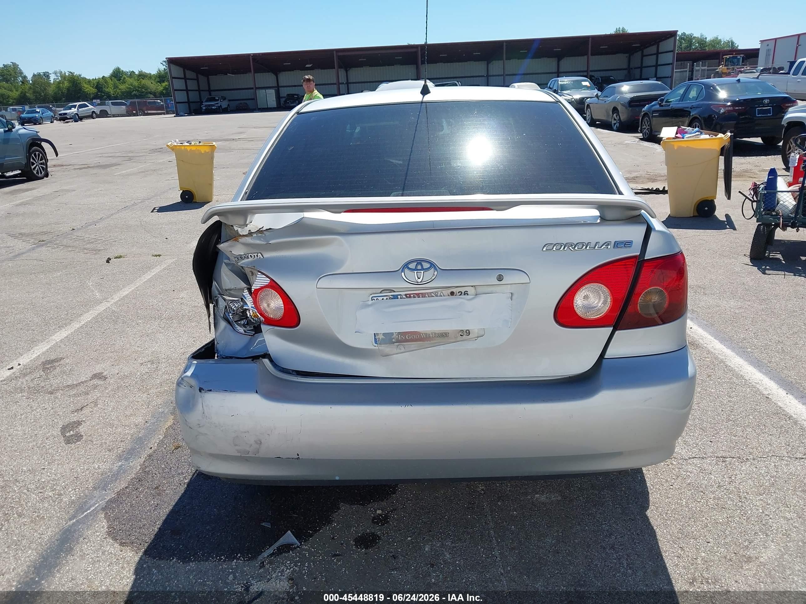2005 Toyota Corolla Ce Silver vin: 2T1BR32E95C498785