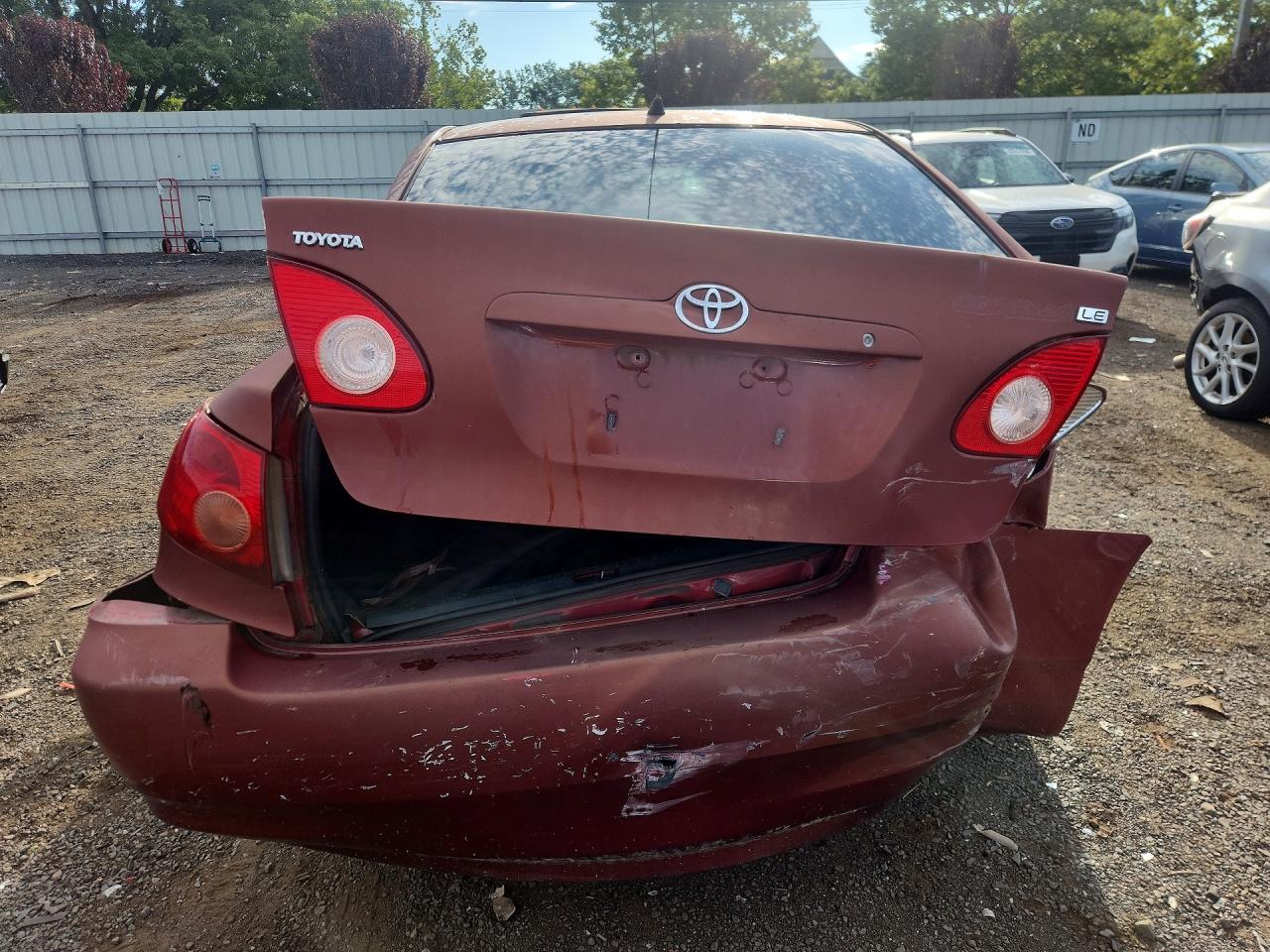 2006 Toyota Corolla Le Burgundy vin: 2T1BR32E96C577648