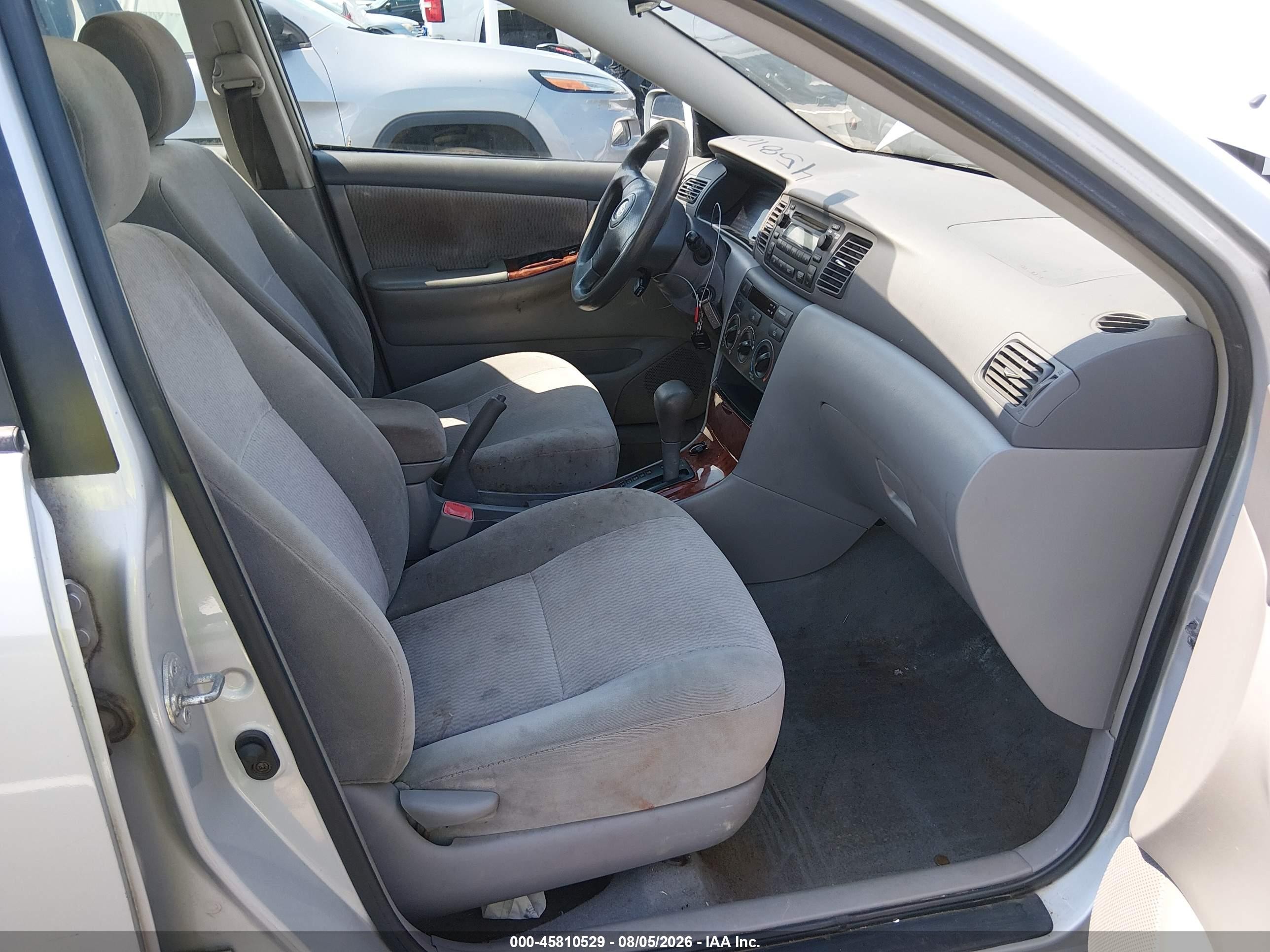 2006 Toyota Corolla Le Silver vin: 2T1BR32E96C596278