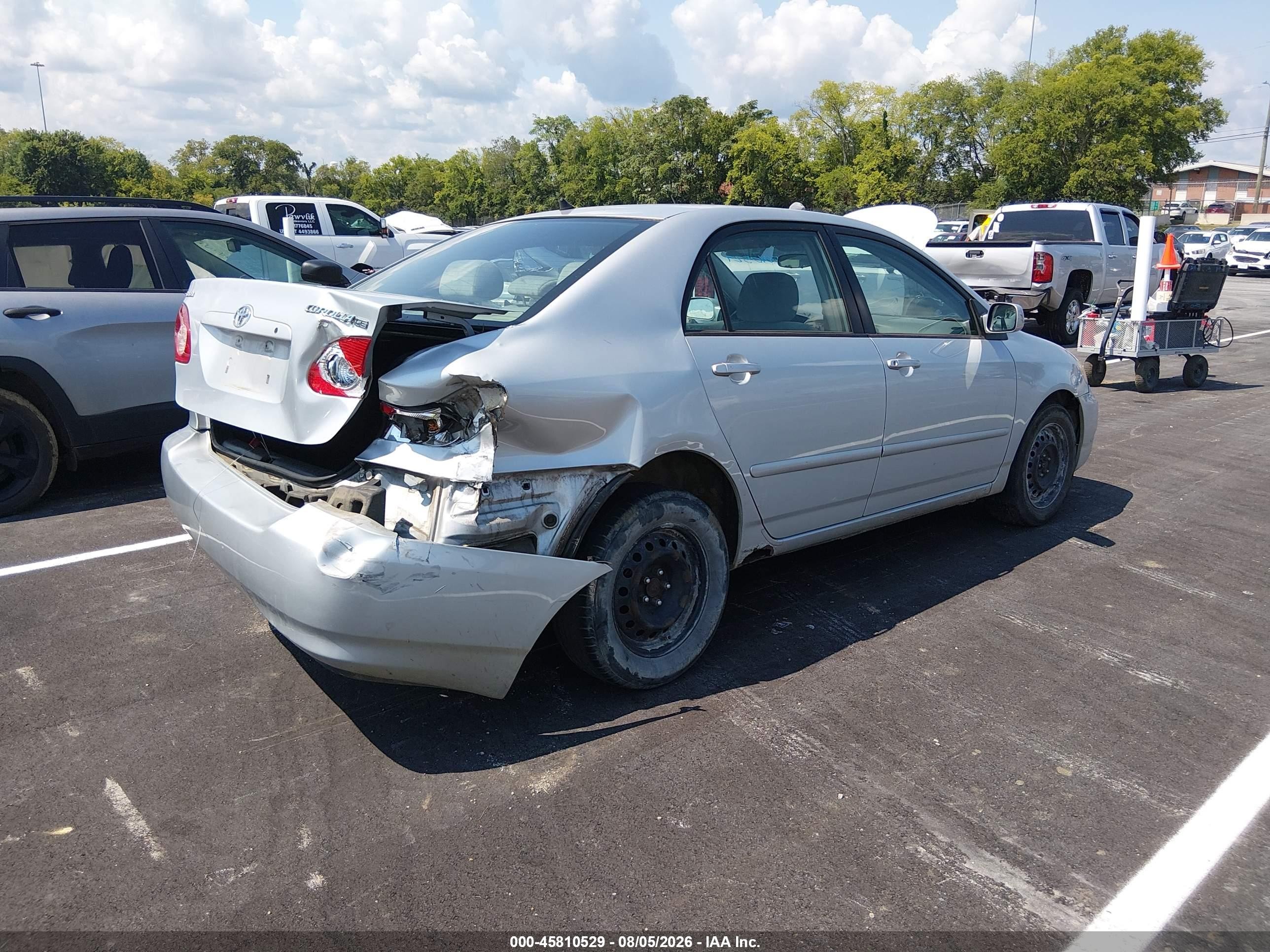 2006 Toyota Corolla Le Silver vin: 2T1BR32E96C596278