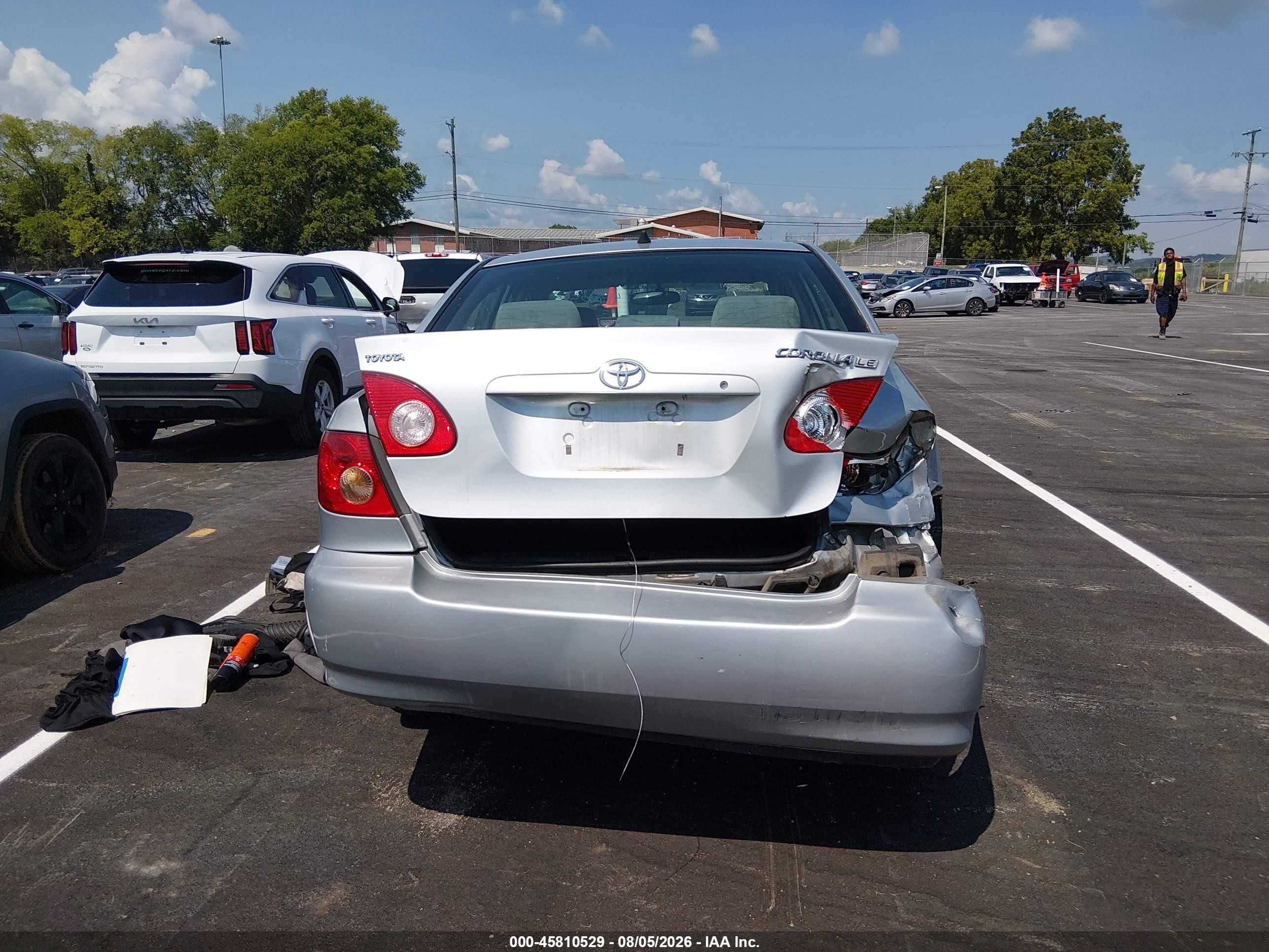 2006 Toyota Corolla Le Silver vin: 2T1BR32E96C596278