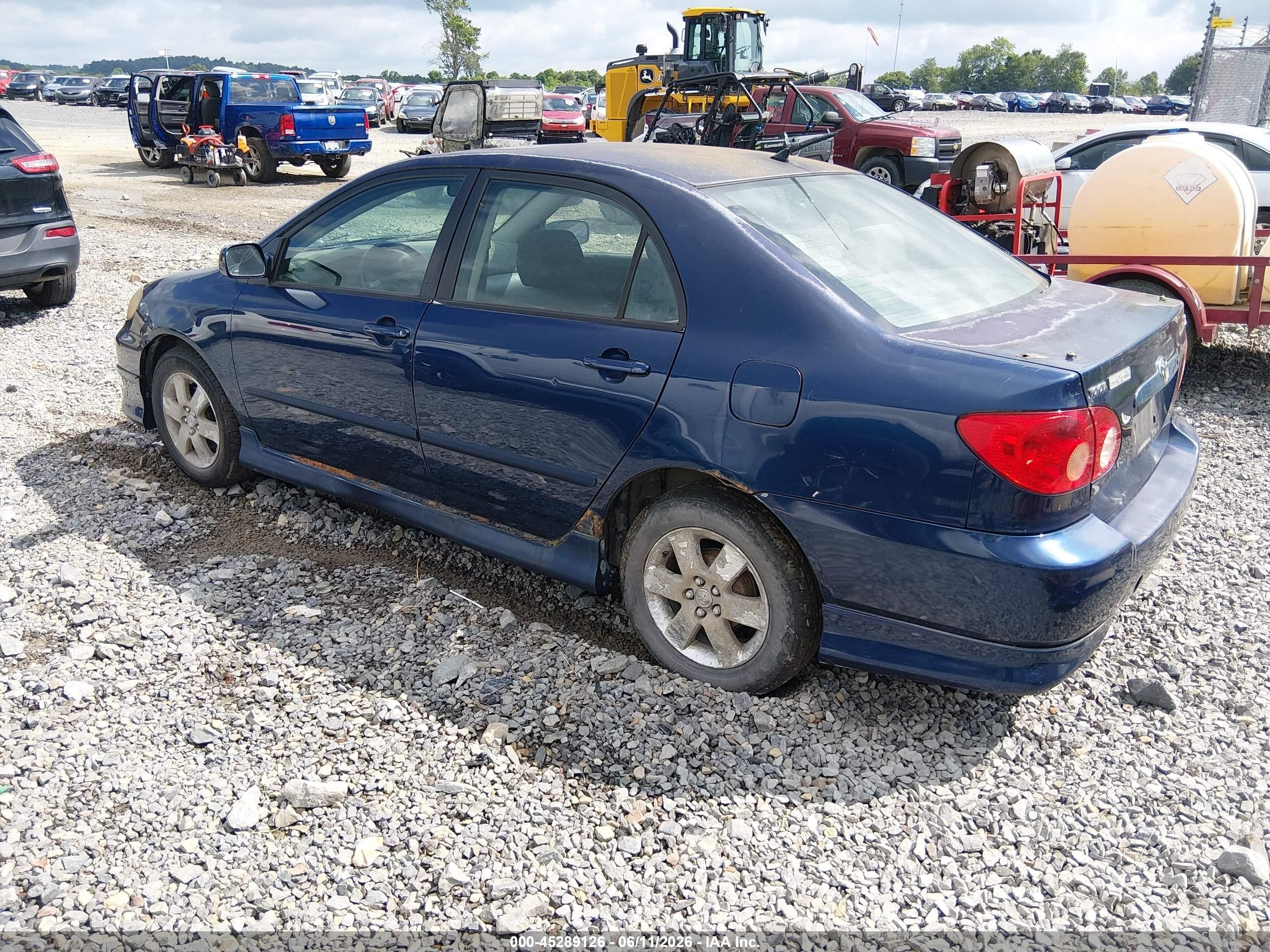 2006 Toyota Corolla S Blue vin: 2T1BR32E96C631224