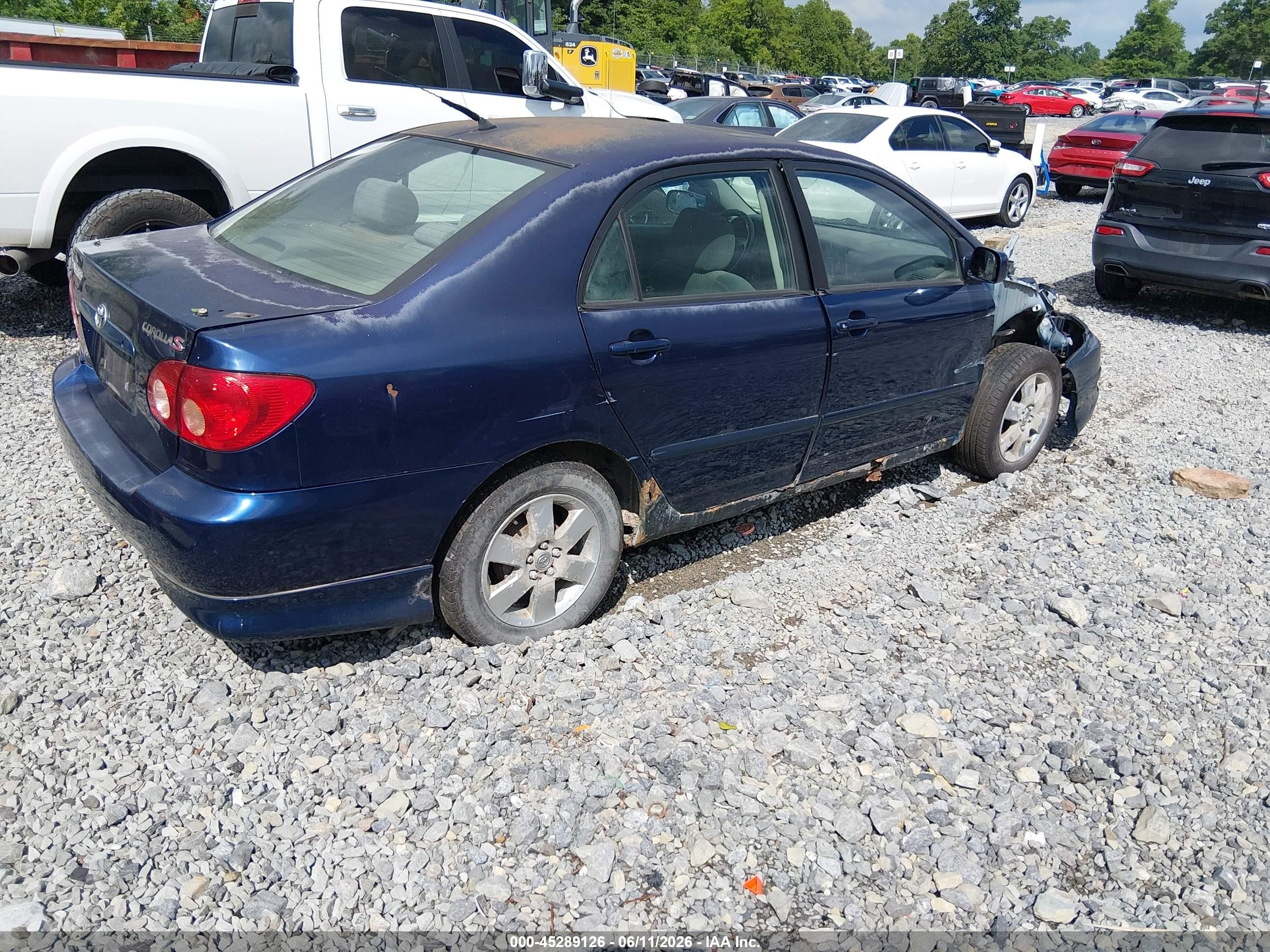 2006 Toyota Corolla S Blue vin: 2T1BR32E96C631224