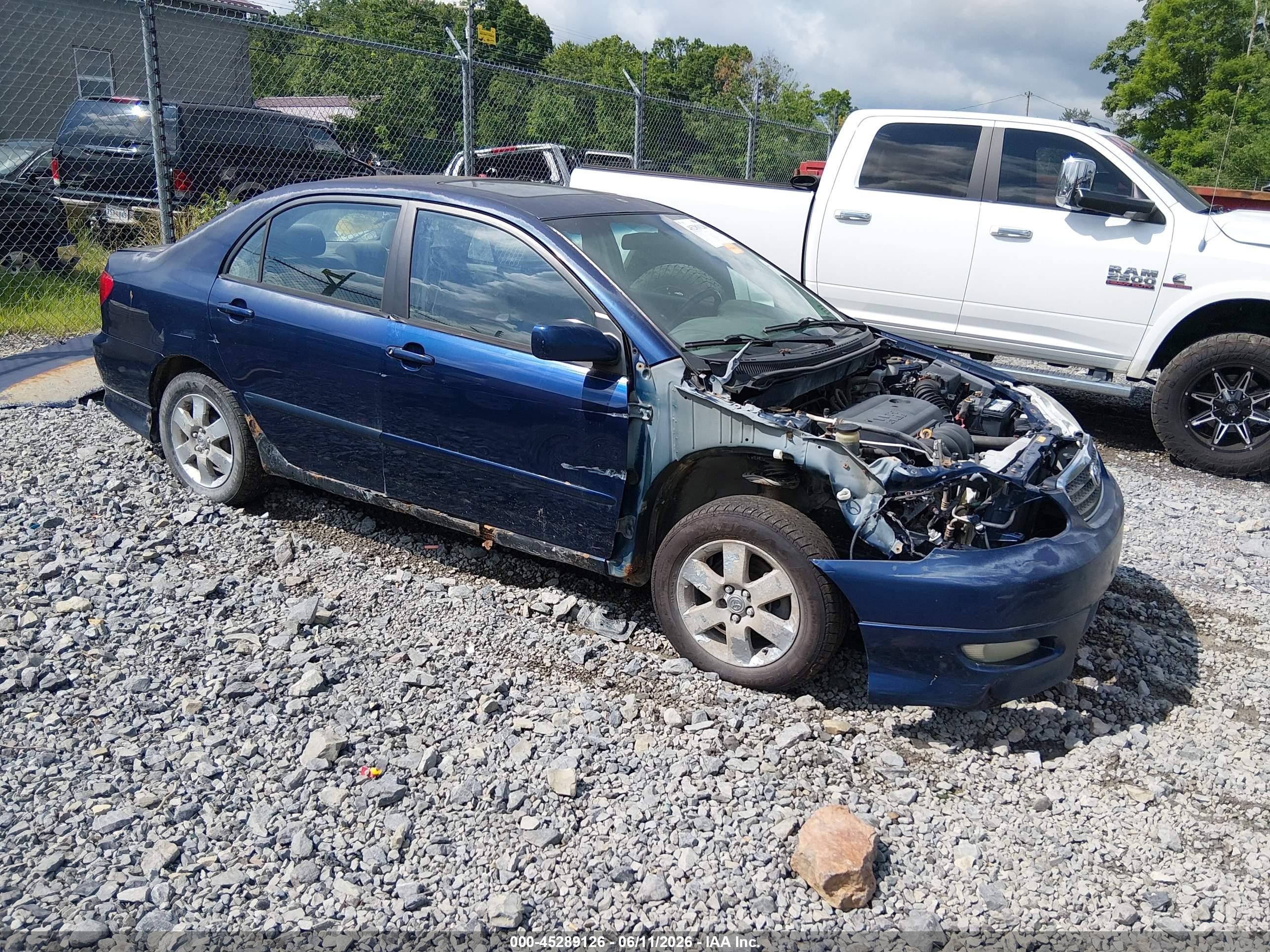 2006 Toyota Corolla S Blue vin: 2T1BR32E96C631224