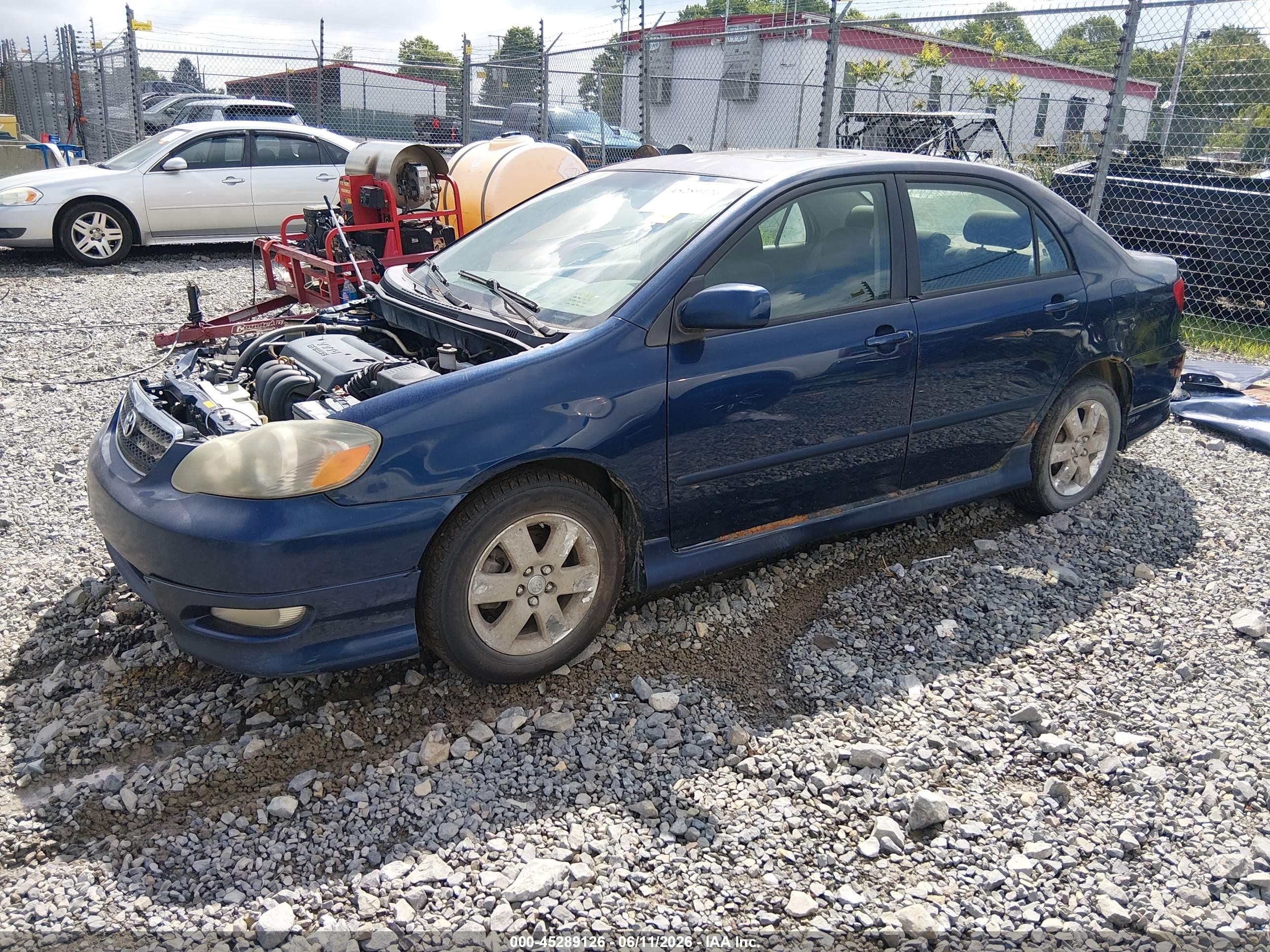 2006 Toyota Corolla S Blue vin: 2T1BR32E96C631224