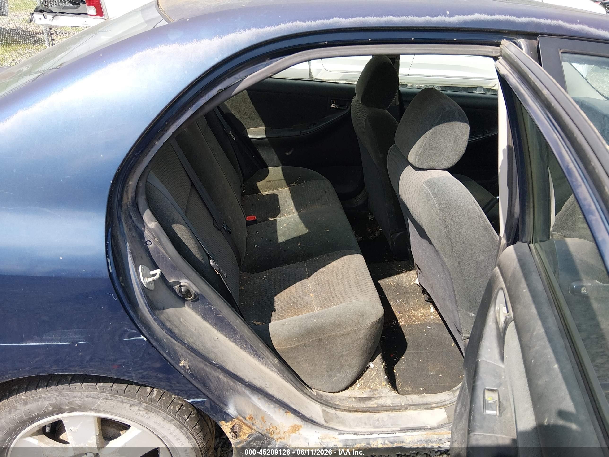2006 Toyota Corolla S Blue vin: 2T1BR32E96C631224