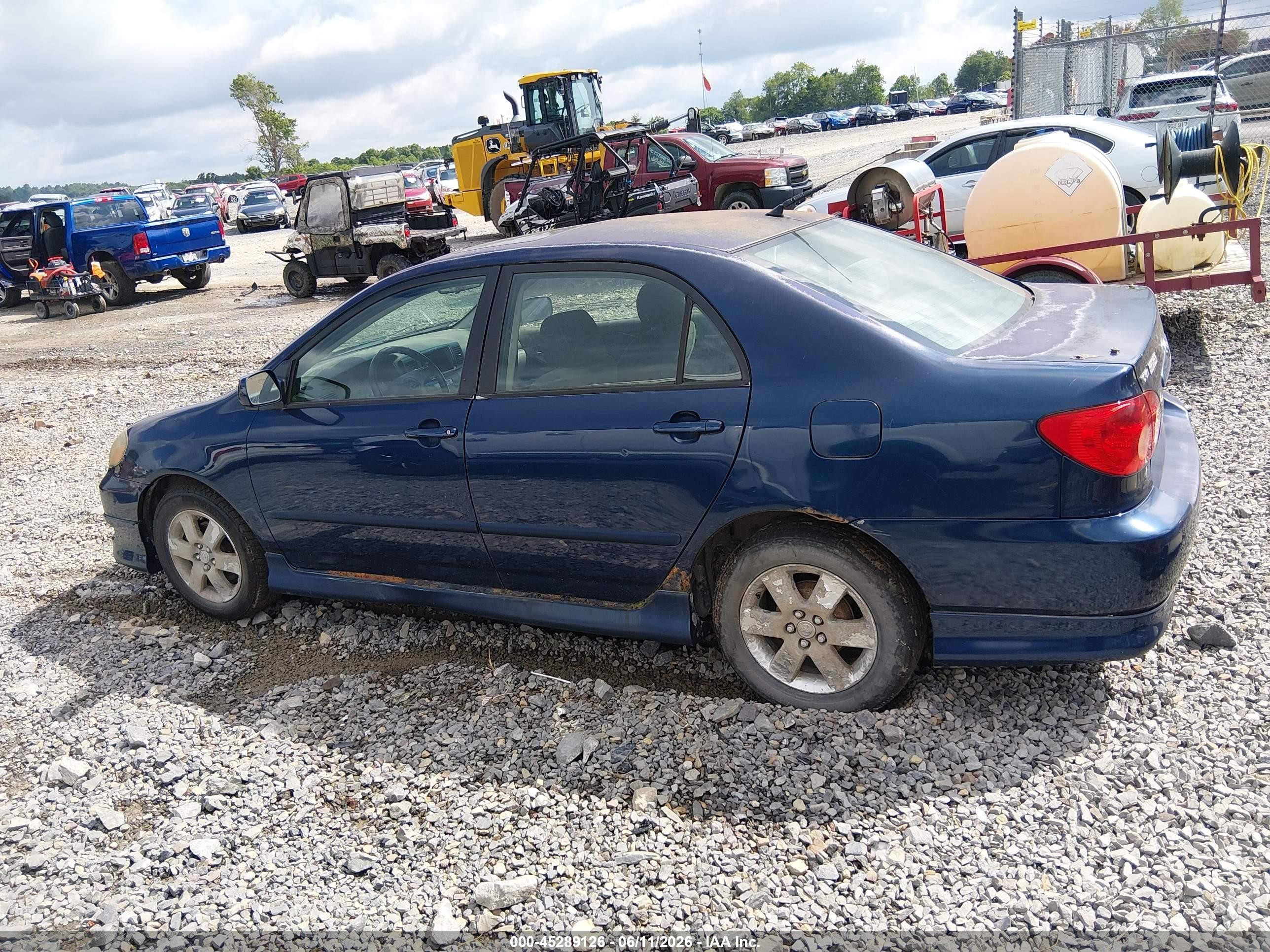2006 Toyota Corolla S Blue vin: 2T1BR32E96C631224