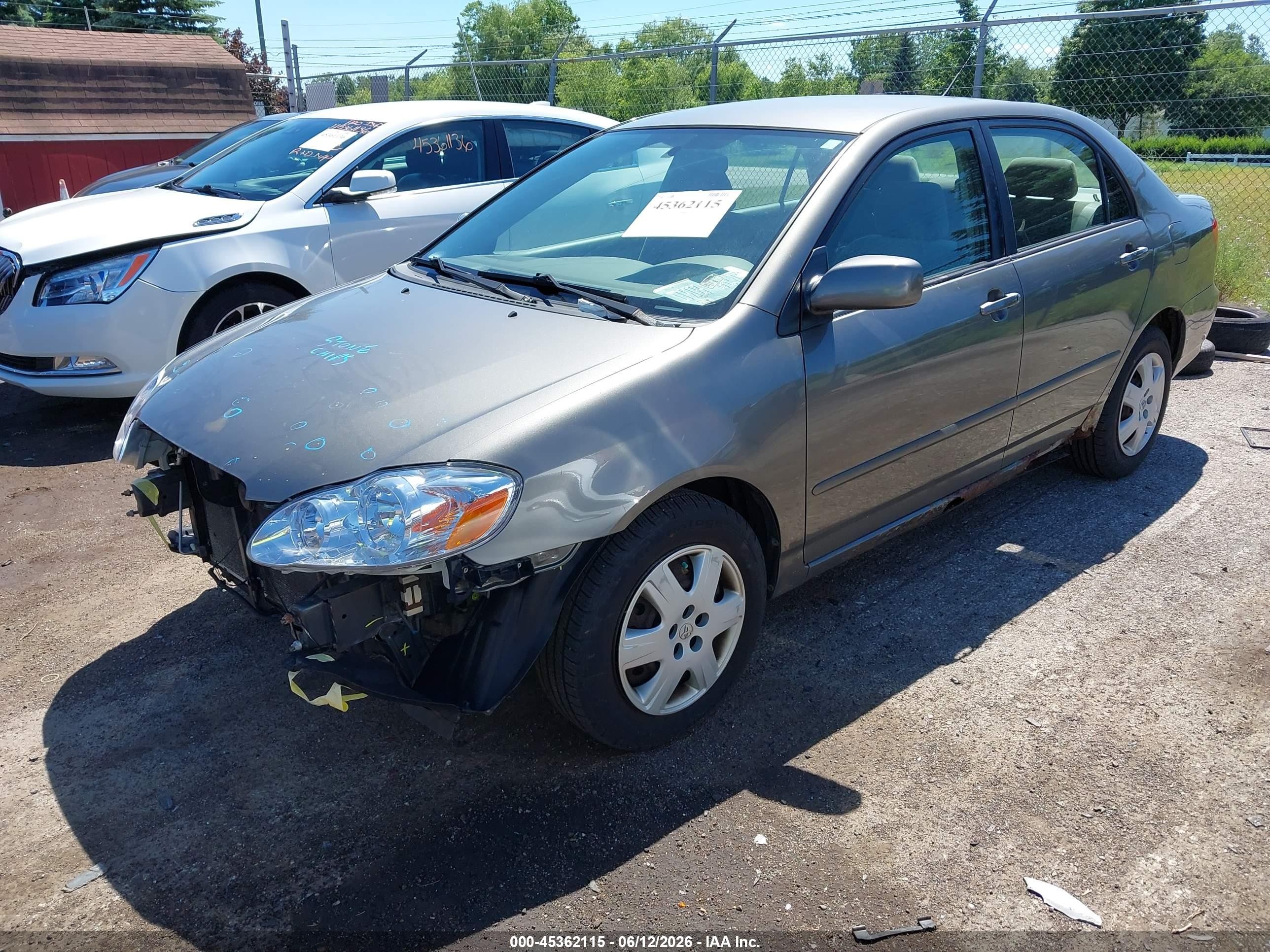 2006 Toyota Corolla Le Серый vin: 2T1BR32E96C632647