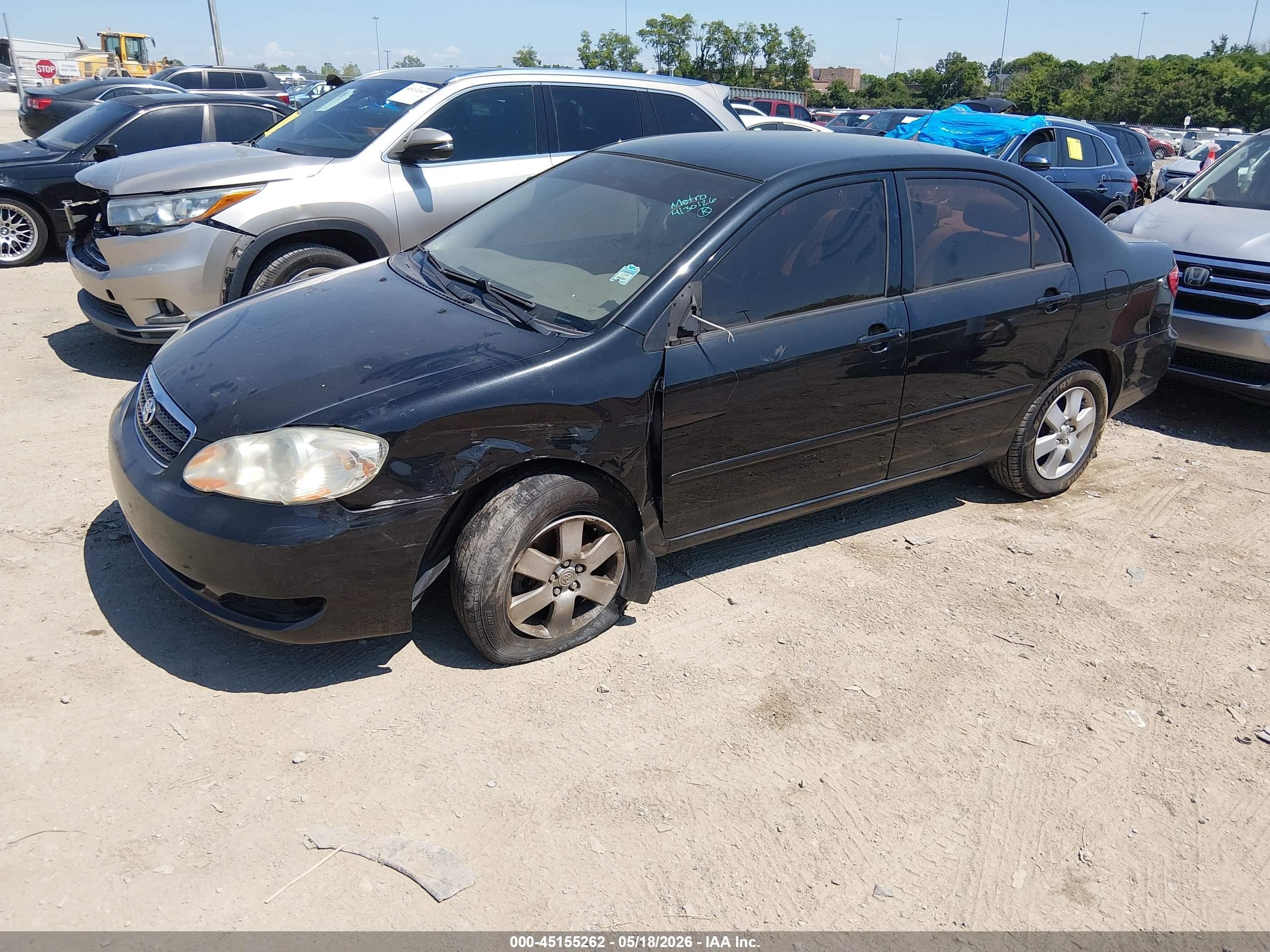 2006 Toyota Corolla Le Green vin: 2T1BR32E96C648637
