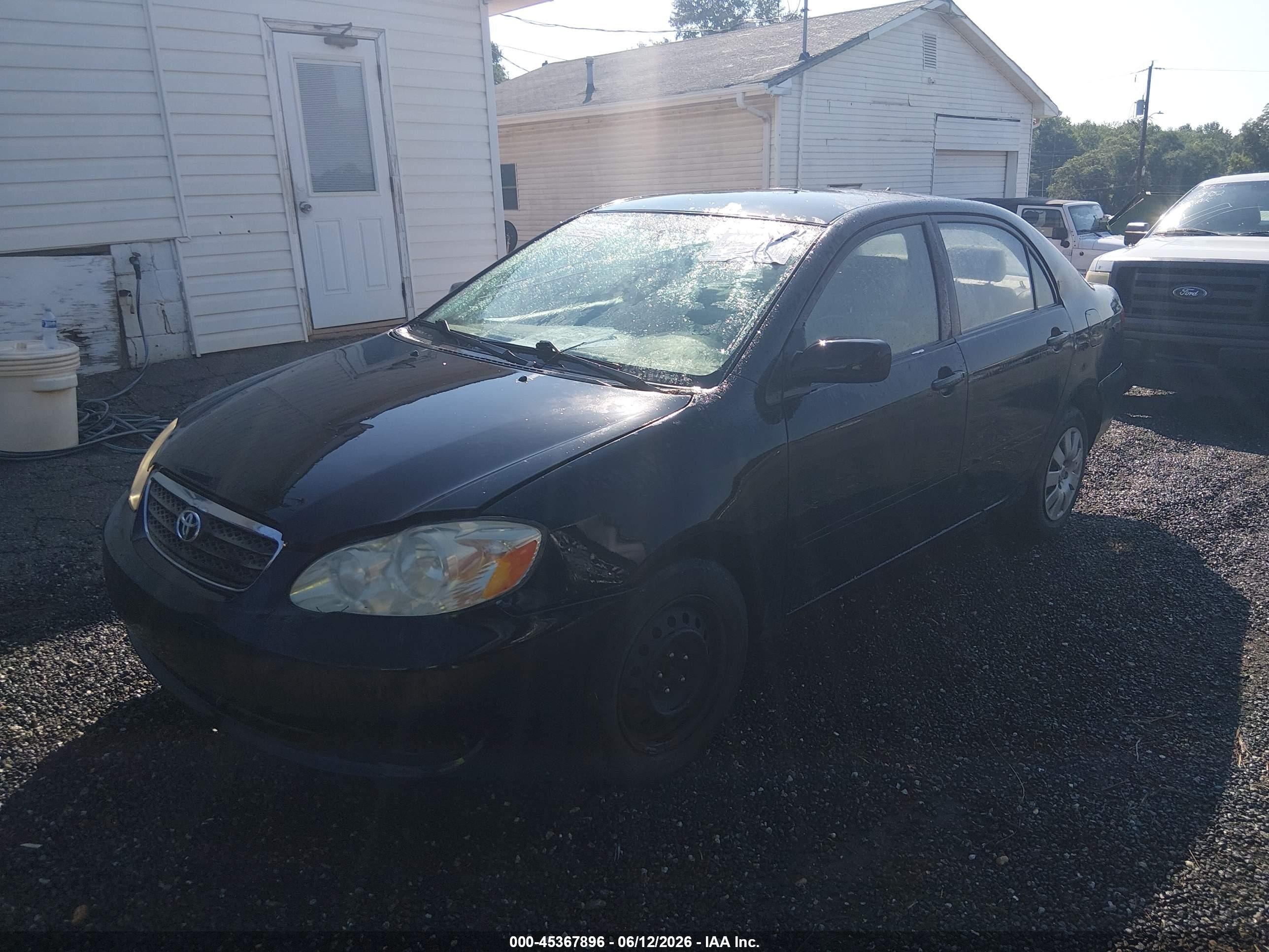 2006 Toyota Corolla Ce Black vin: 2T1BR32E96C656074