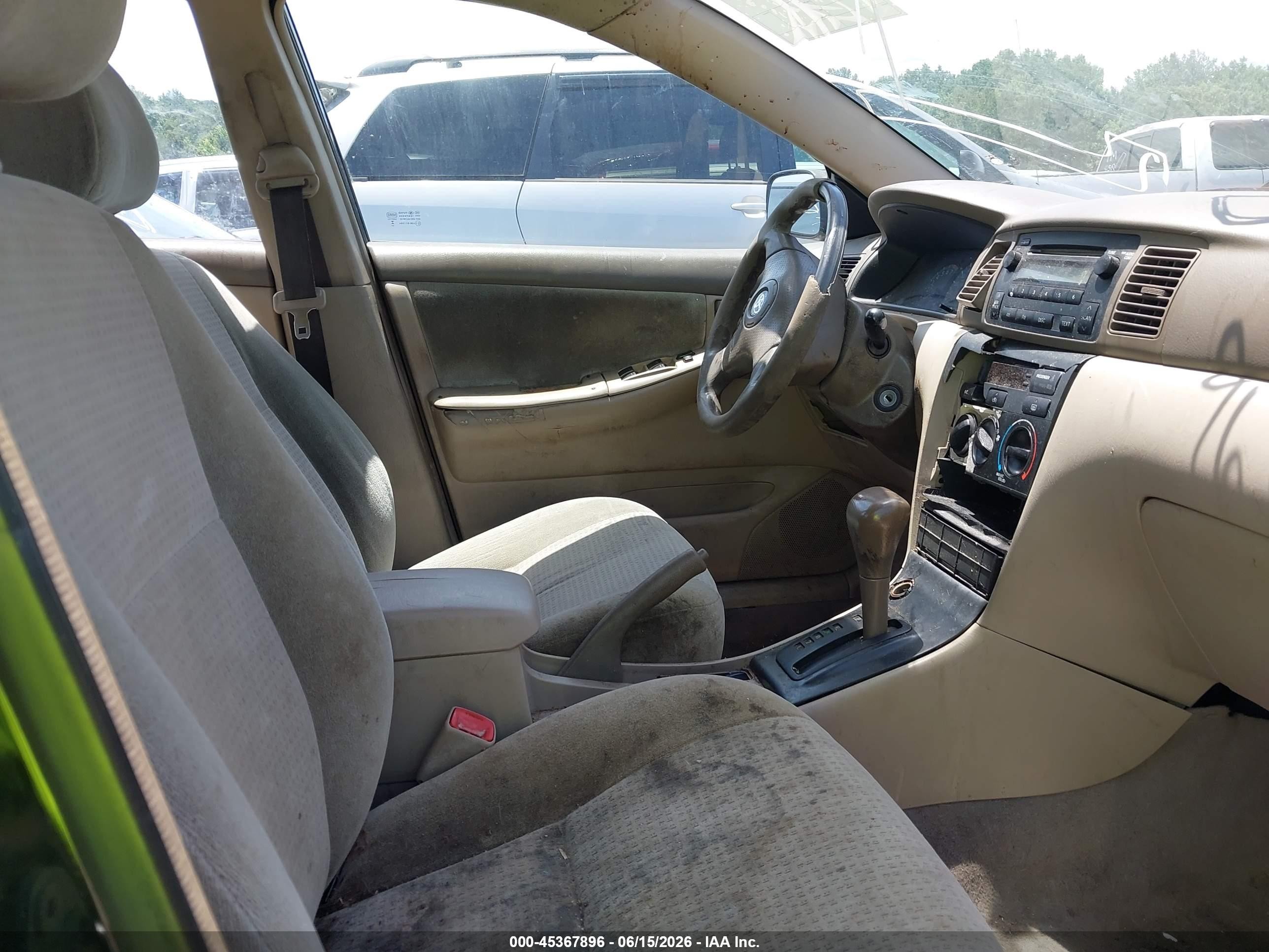 2006 Toyota Corolla Ce Black vin: 2T1BR32E96C656074