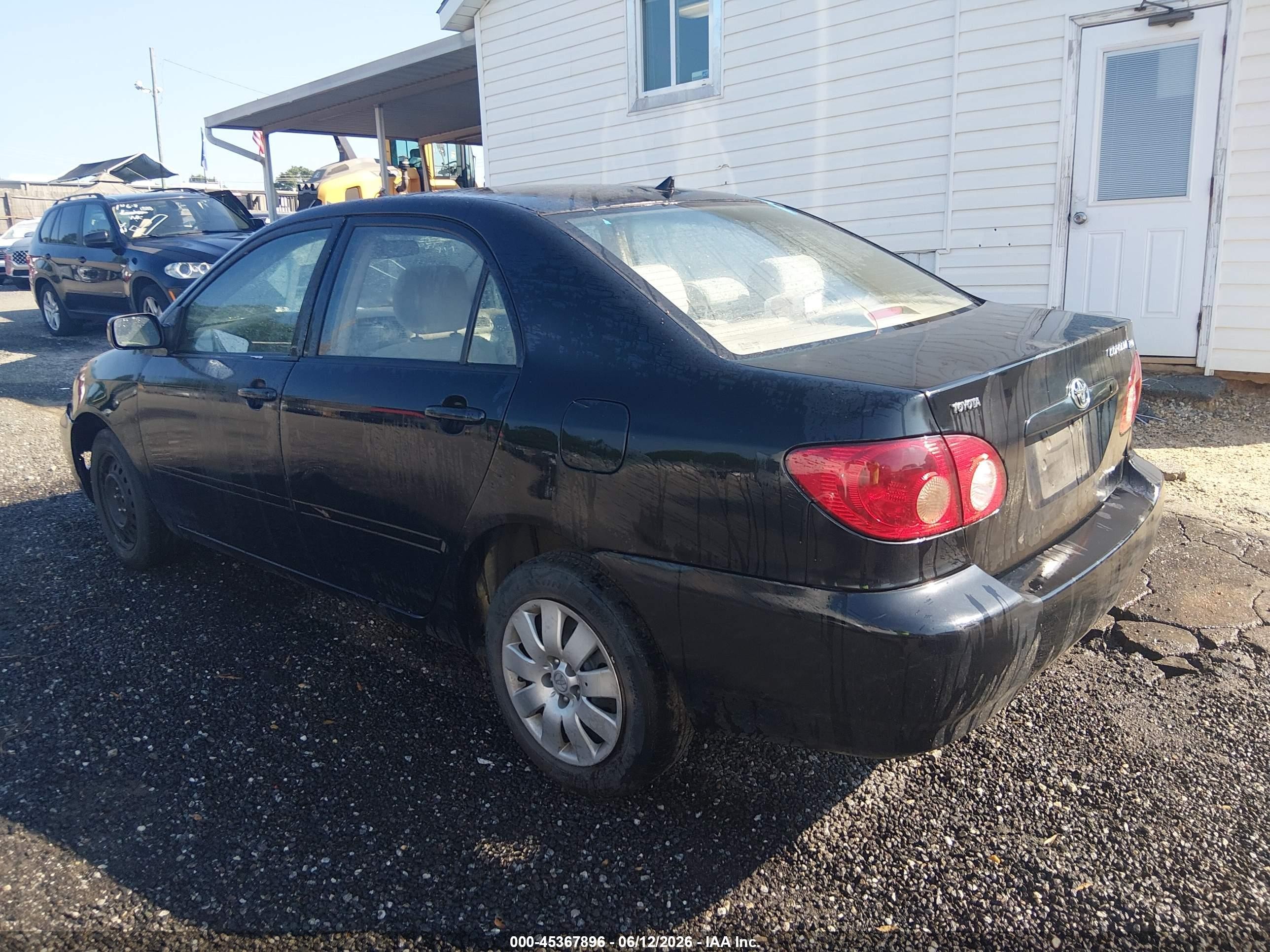 2006 Toyota Corolla Ce Black vin: 2T1BR32E96C656074