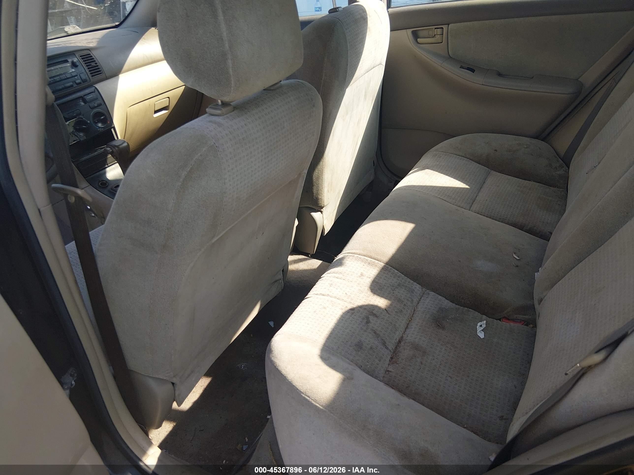 2006 Toyota Corolla Ce Black vin: 2T1BR32E96C656074