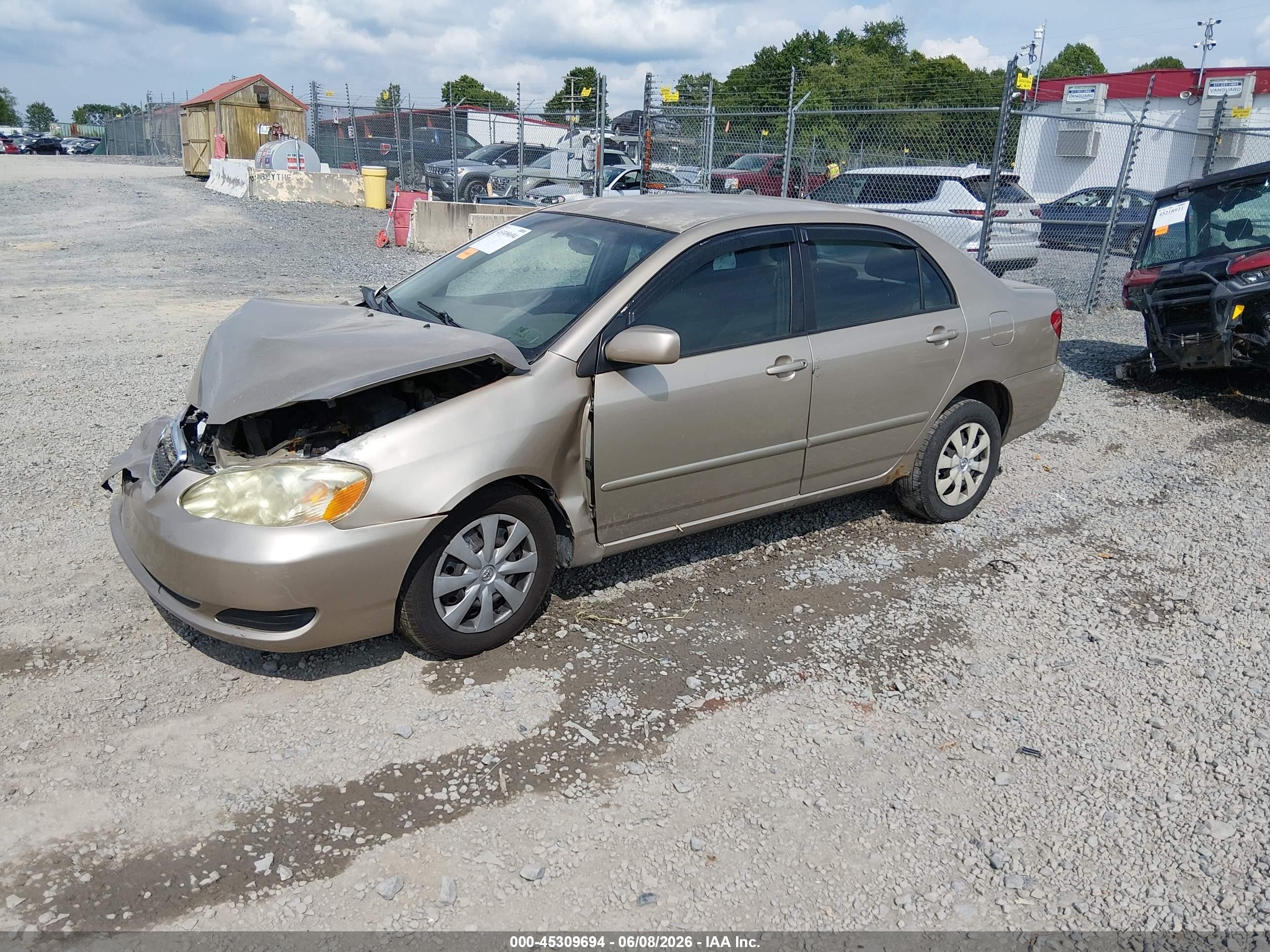 2006 Toyota Corolla Le Beige vin: 2T1BR32E96C693433
