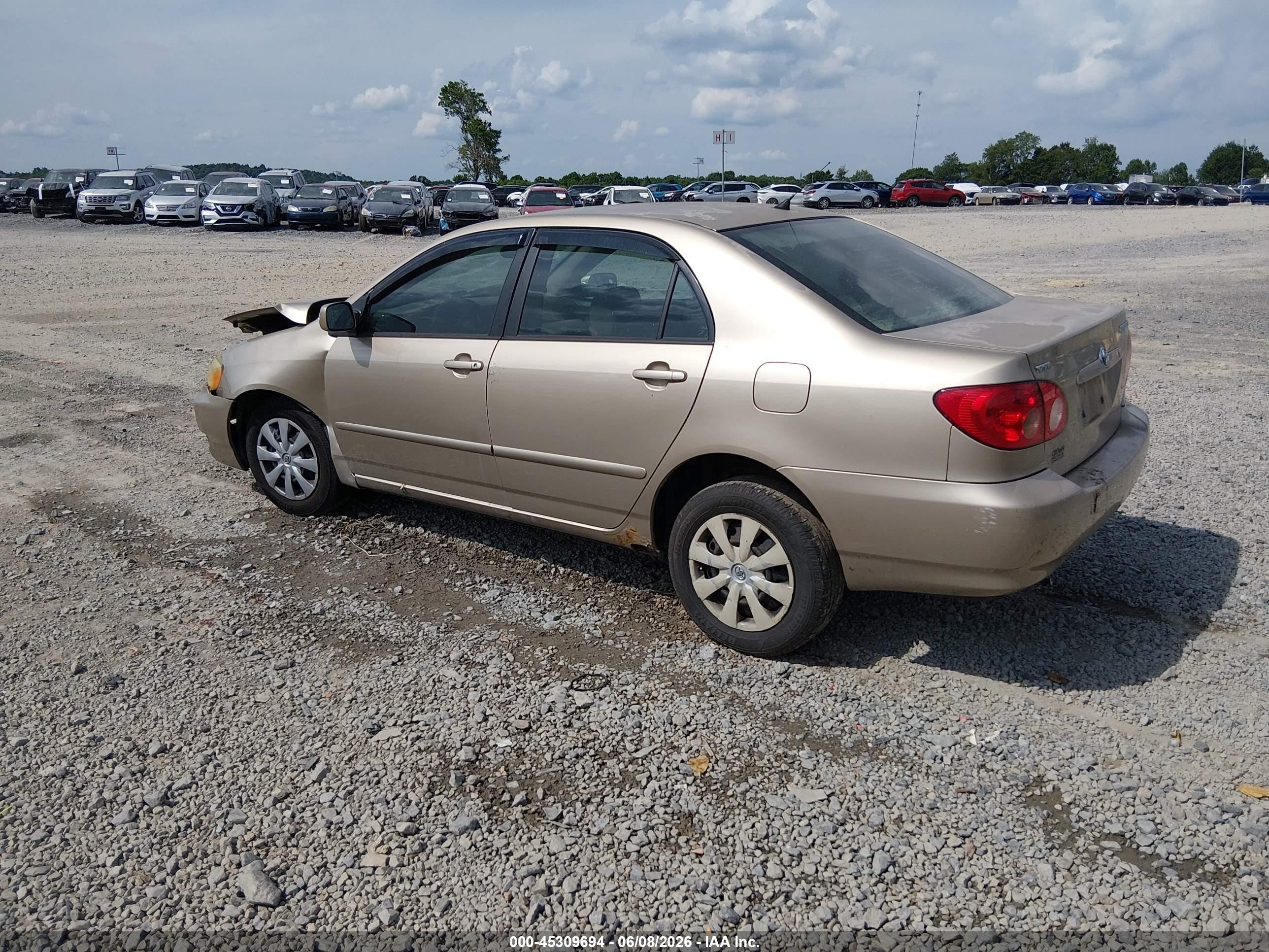 2006 Toyota Corolla Le Beige vin: 2T1BR32E96C693433