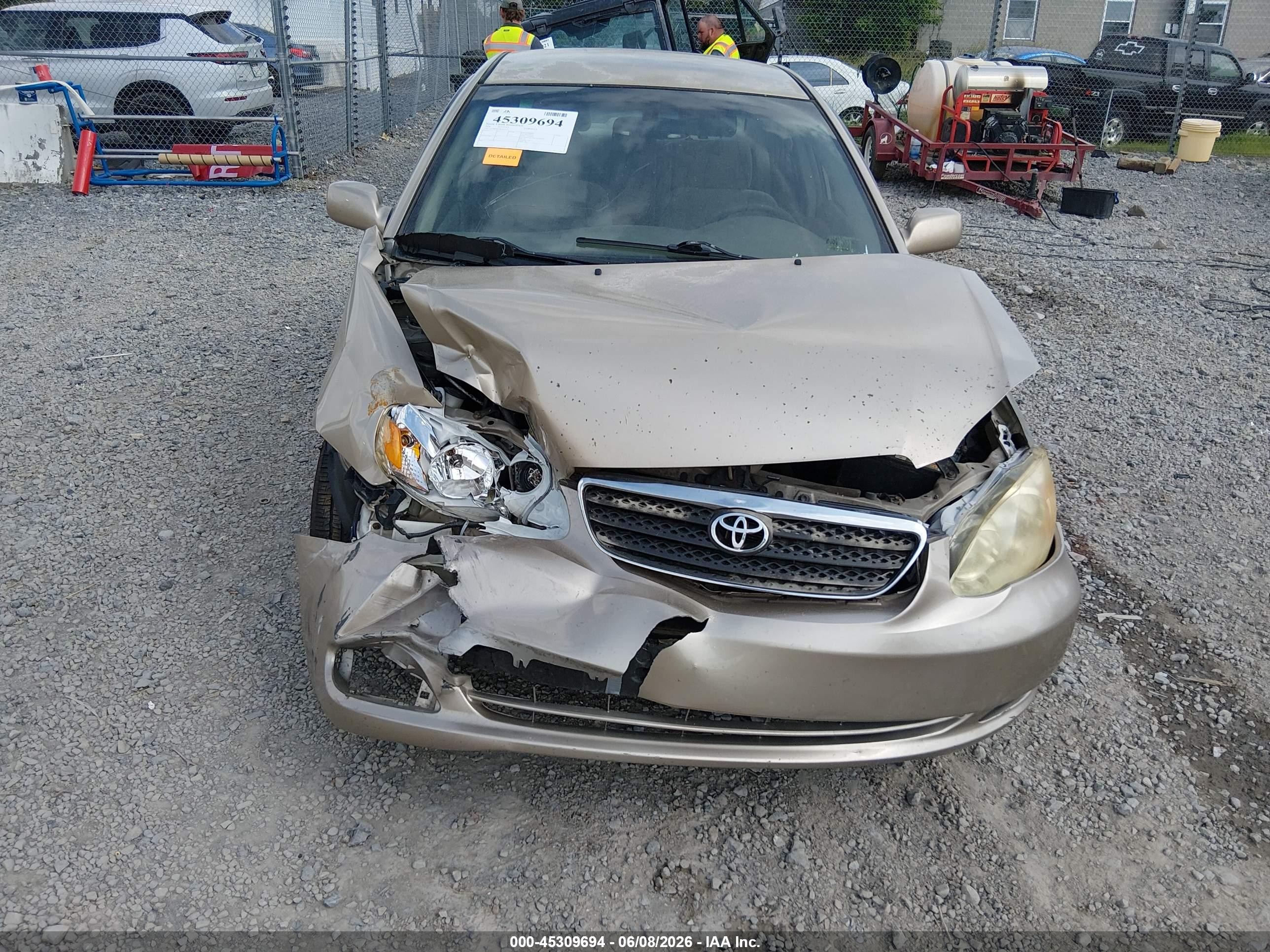 2006 Toyota Corolla Le Beige vin: 2T1BR32E96C693433