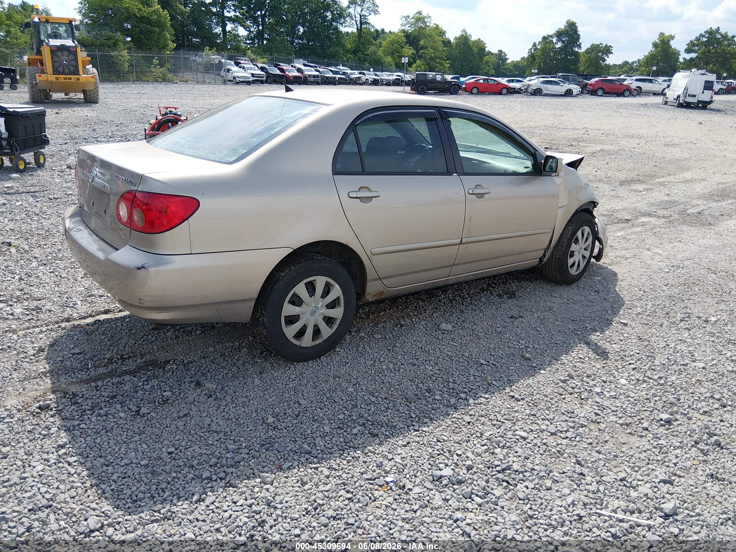 2006 Toyota Corolla Le Beige vin: 2T1BR32E96C693433