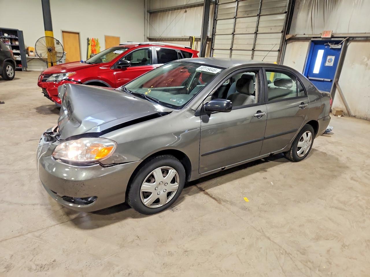 2007 Toyota Corolla Ce Gray vin: 2T1BR32E97C723497