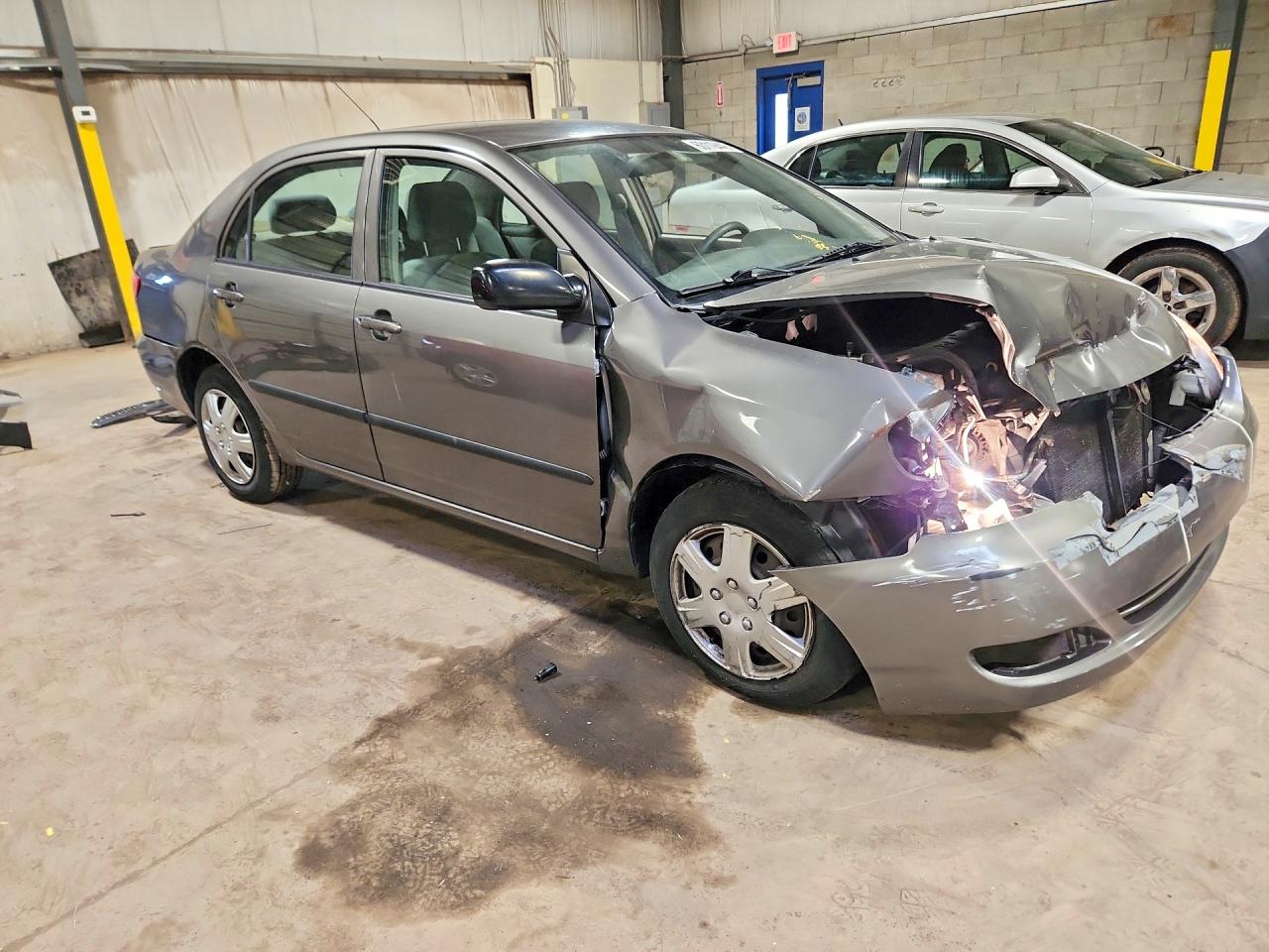 2007 Toyota Corolla Ce Gray vin: 2T1BR32E97C723497