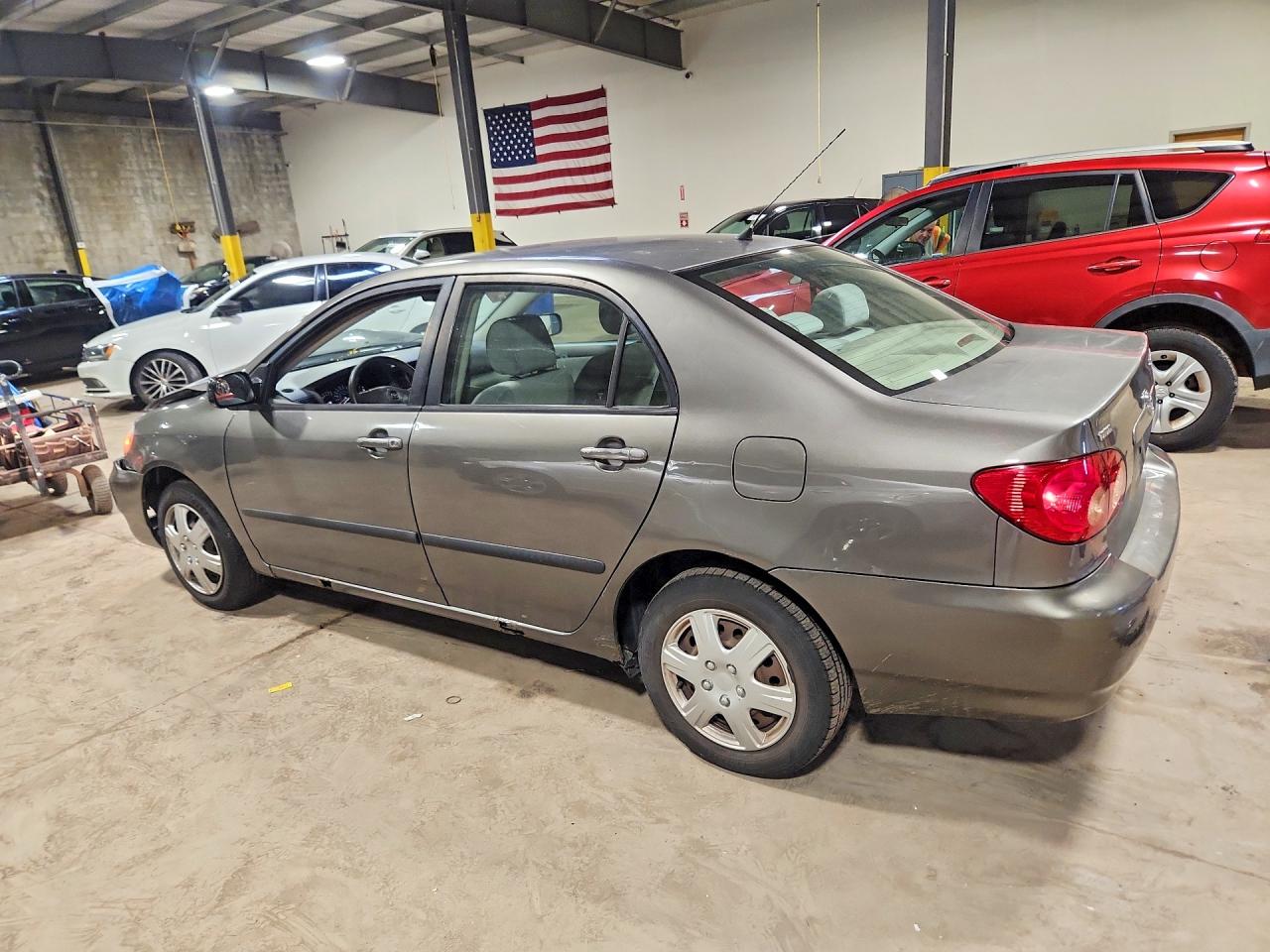 2007 Toyota Corolla Ce Gray vin: 2T1BR32E97C723497
