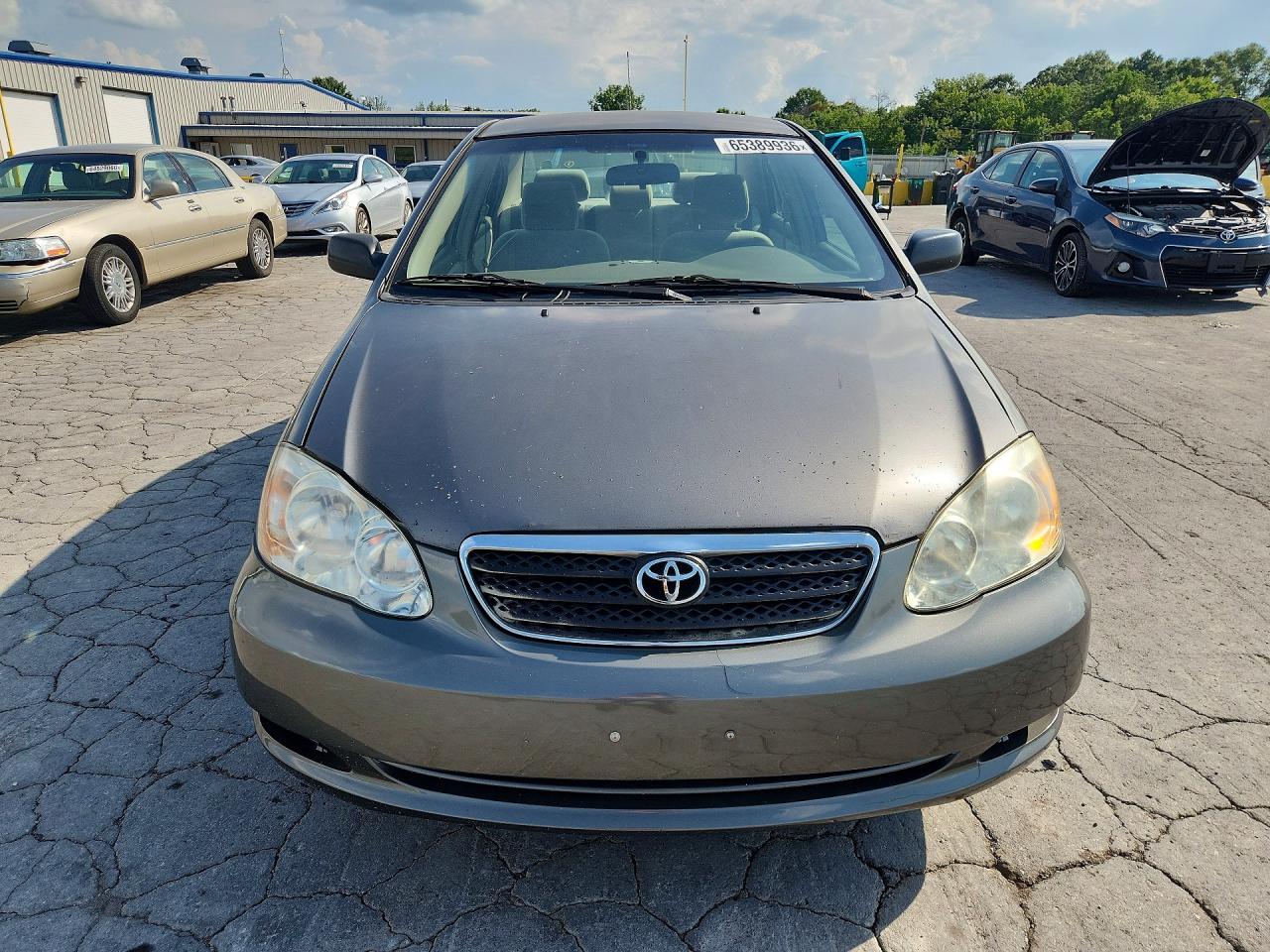 2007 Toyota Corolla Ce Gray vin: 2T1BR32E97C741515