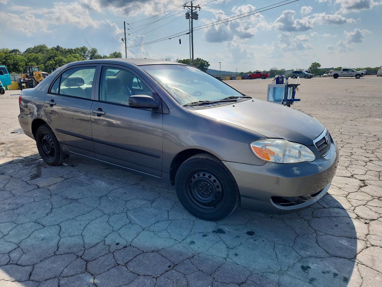 2007 Toyota Corolla Ce Gray vin: 2T1BR32E97C741515