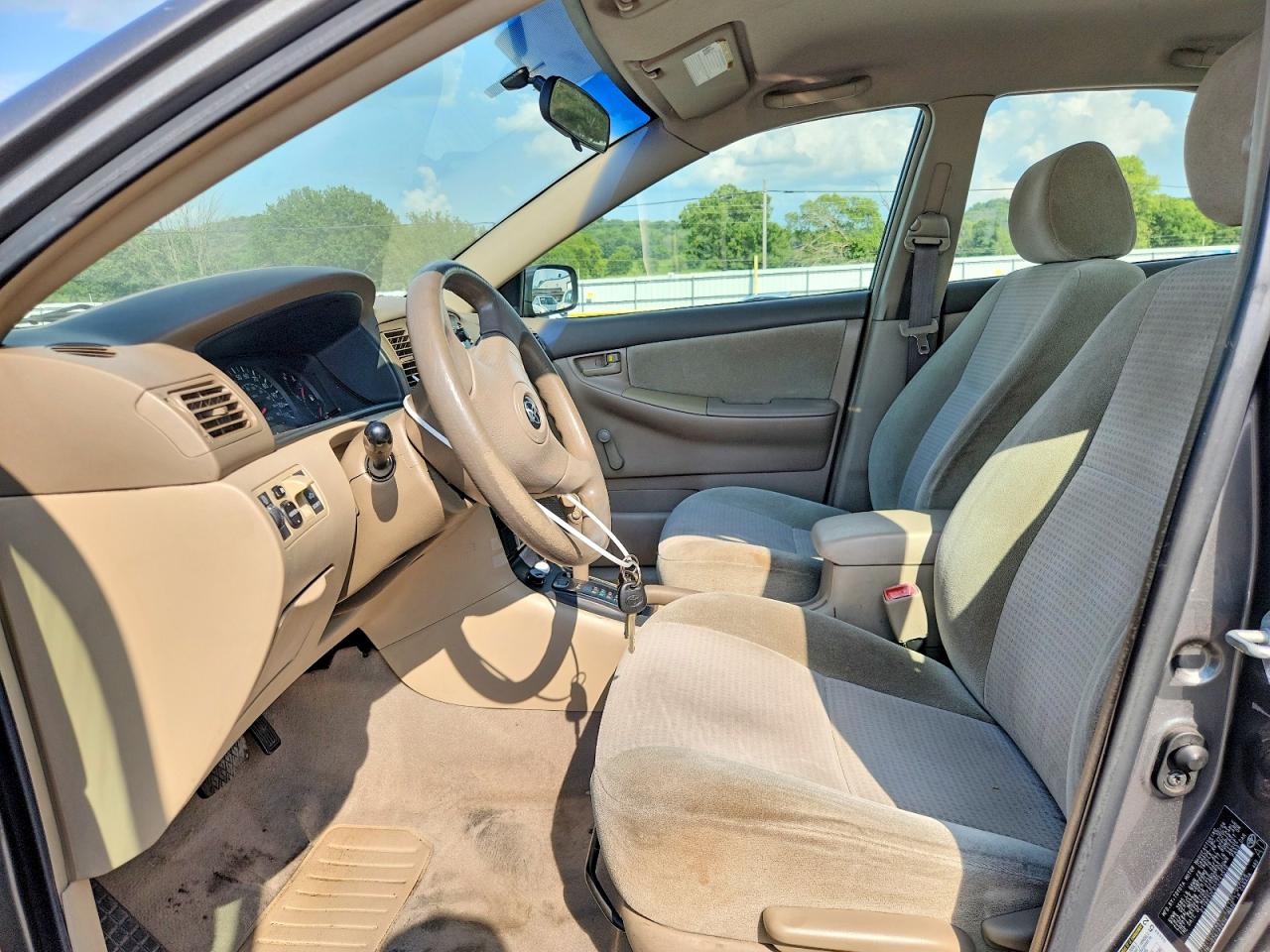 2007 Toyota Corolla Ce Gray vin: 2T1BR32E97C741515
