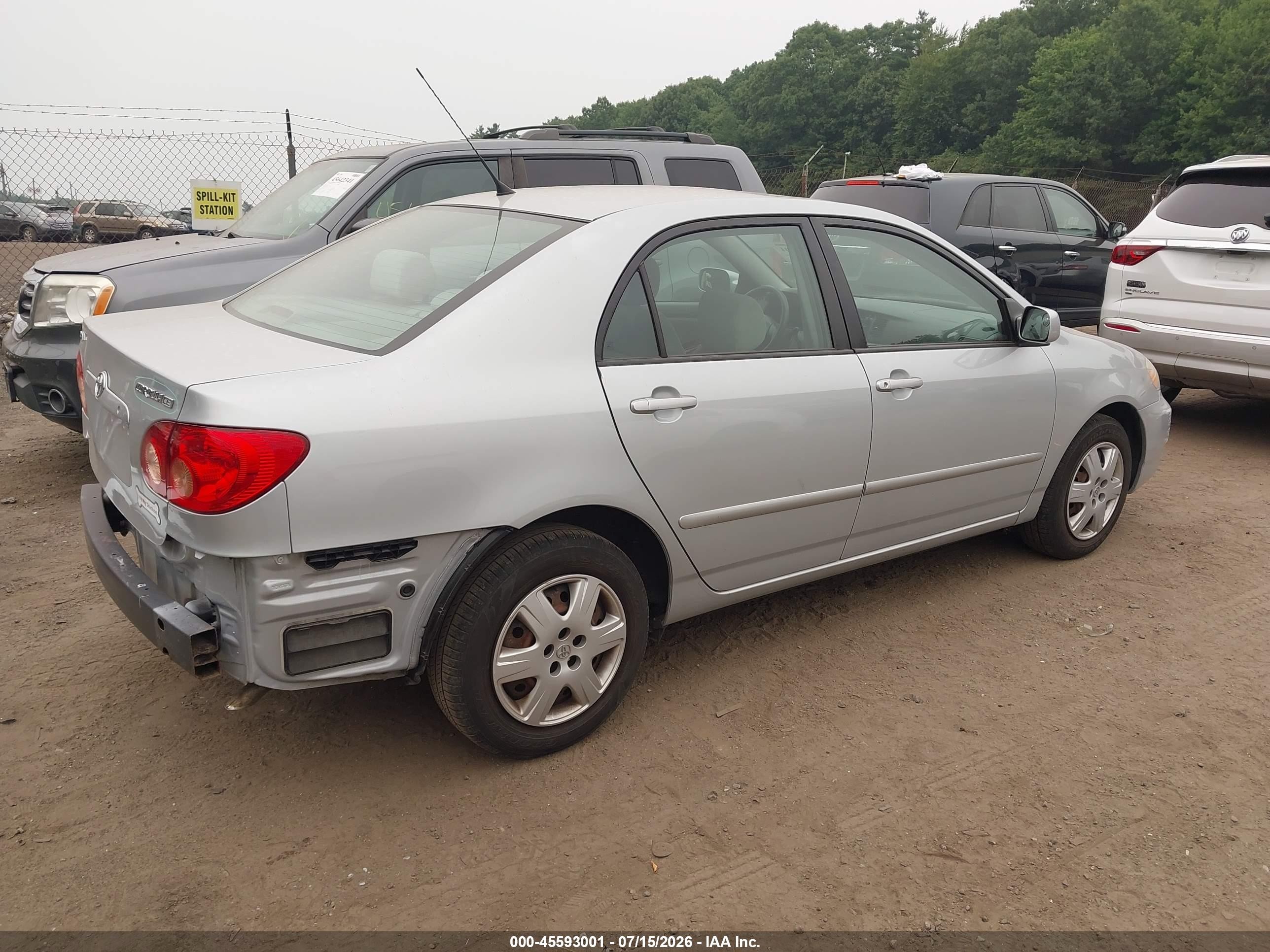 2007 Toyota Corolla Le Silver vin: 2T1BR32E97C753857