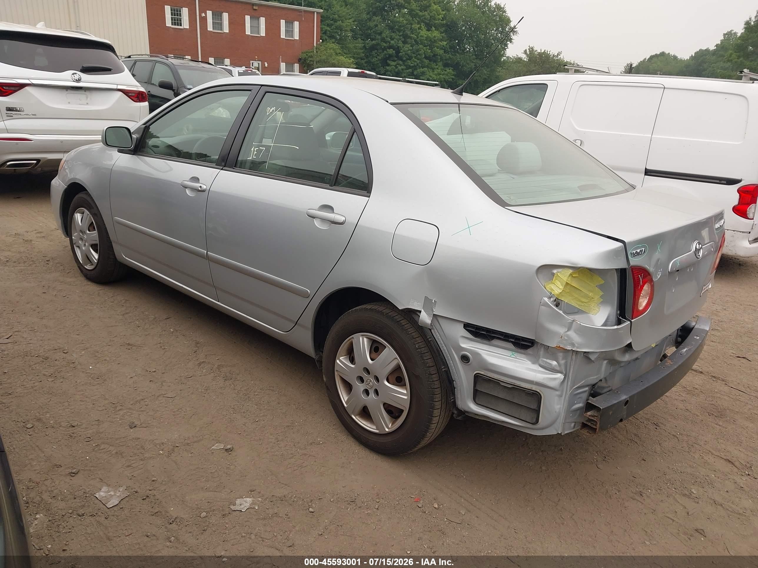 2007 Toyota Corolla Le Silver vin: 2T1BR32E97C753857