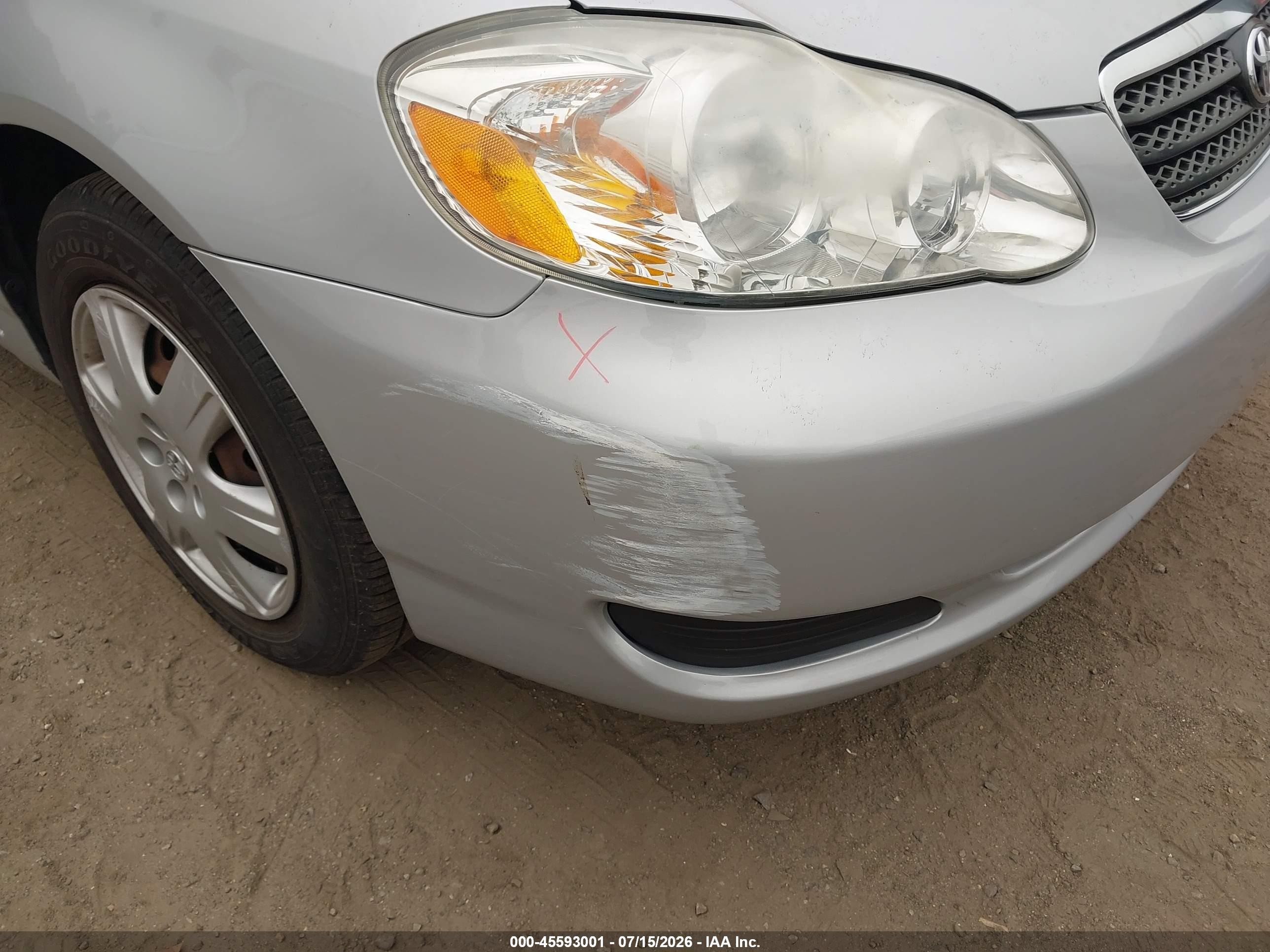 2007 Toyota Corolla Le Silver vin: 2T1BR32E97C753857