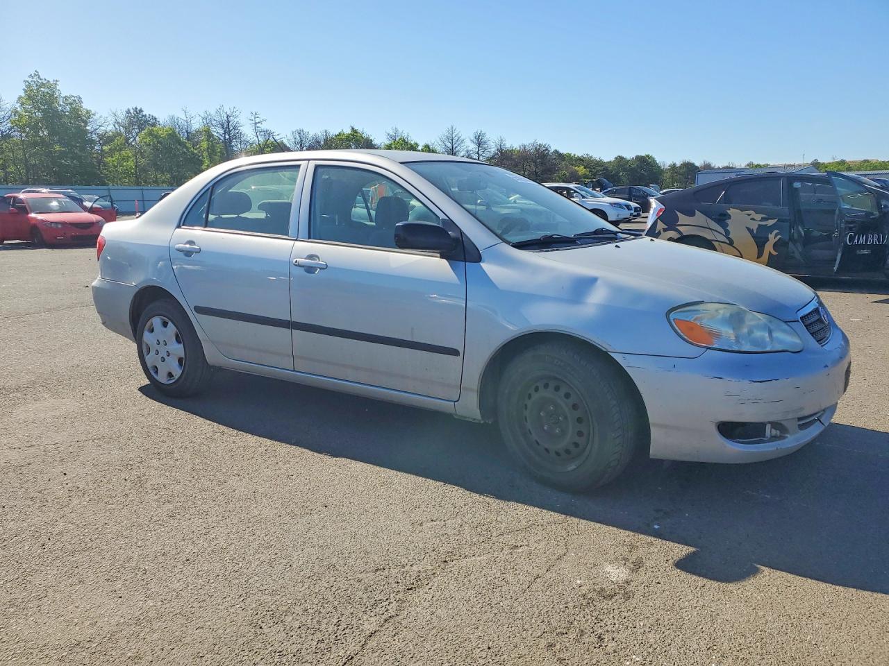 2007 Toyota Corolla Ce Silver vin: 2T1BR32E97C758394