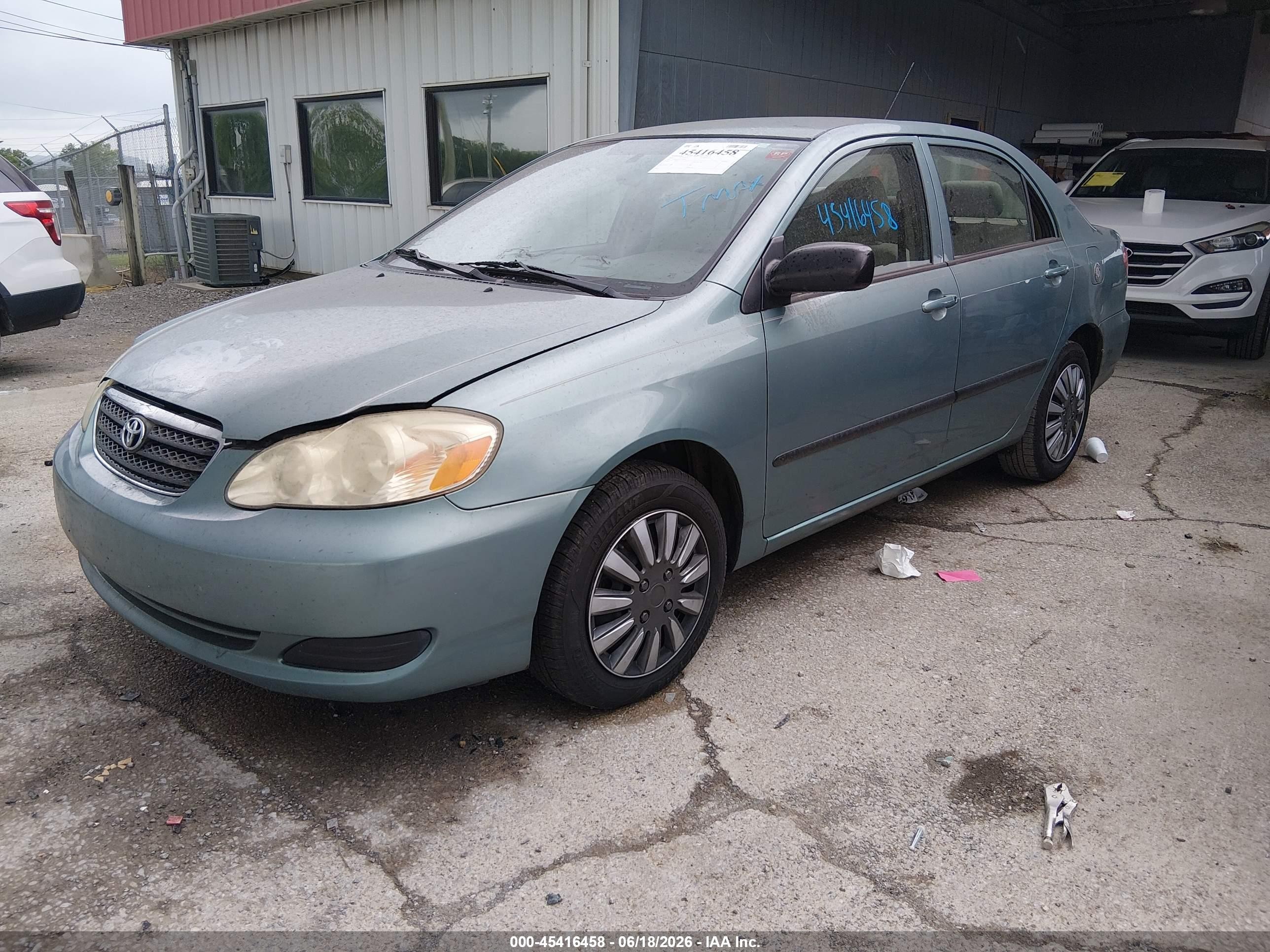 2007 Toyota Corolla Ce Green vin: 2T1BR32E97C769024