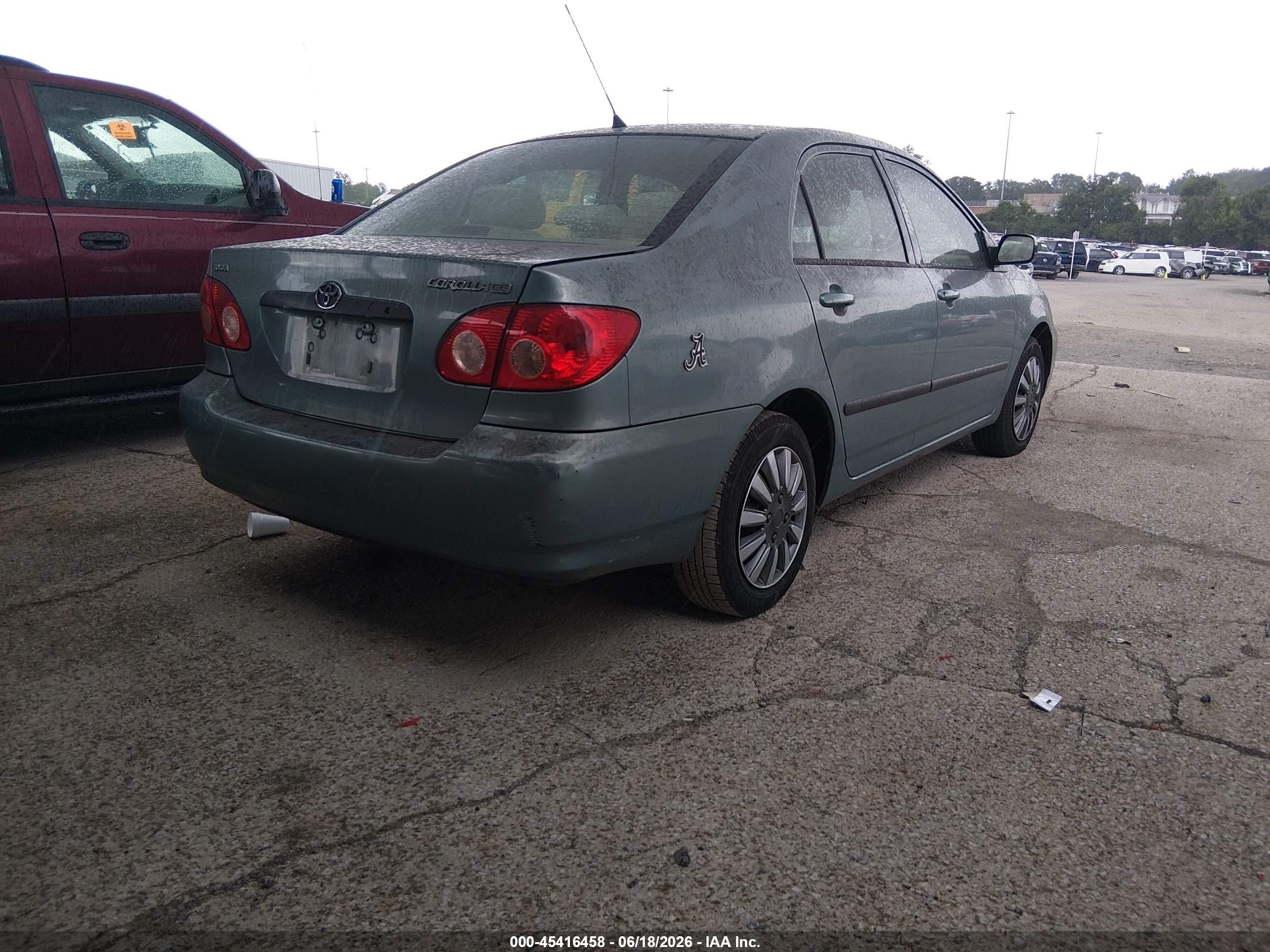 2007 Toyota Corolla Ce Green vin: 2T1BR32E97C769024