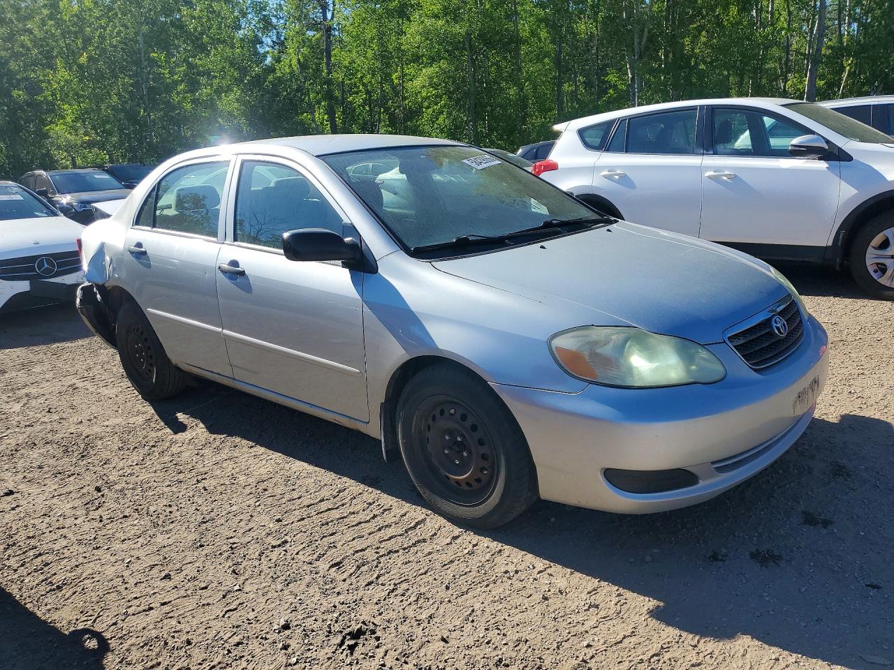 2007 Toyota Corolla Ce Silver vin: 2T1BR32E97C775048