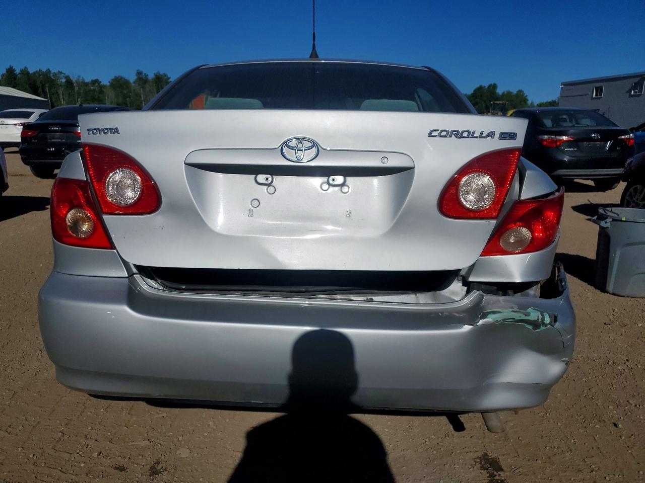 2007 Toyota Corolla Ce Silver vin: 2T1BR32E97C775048