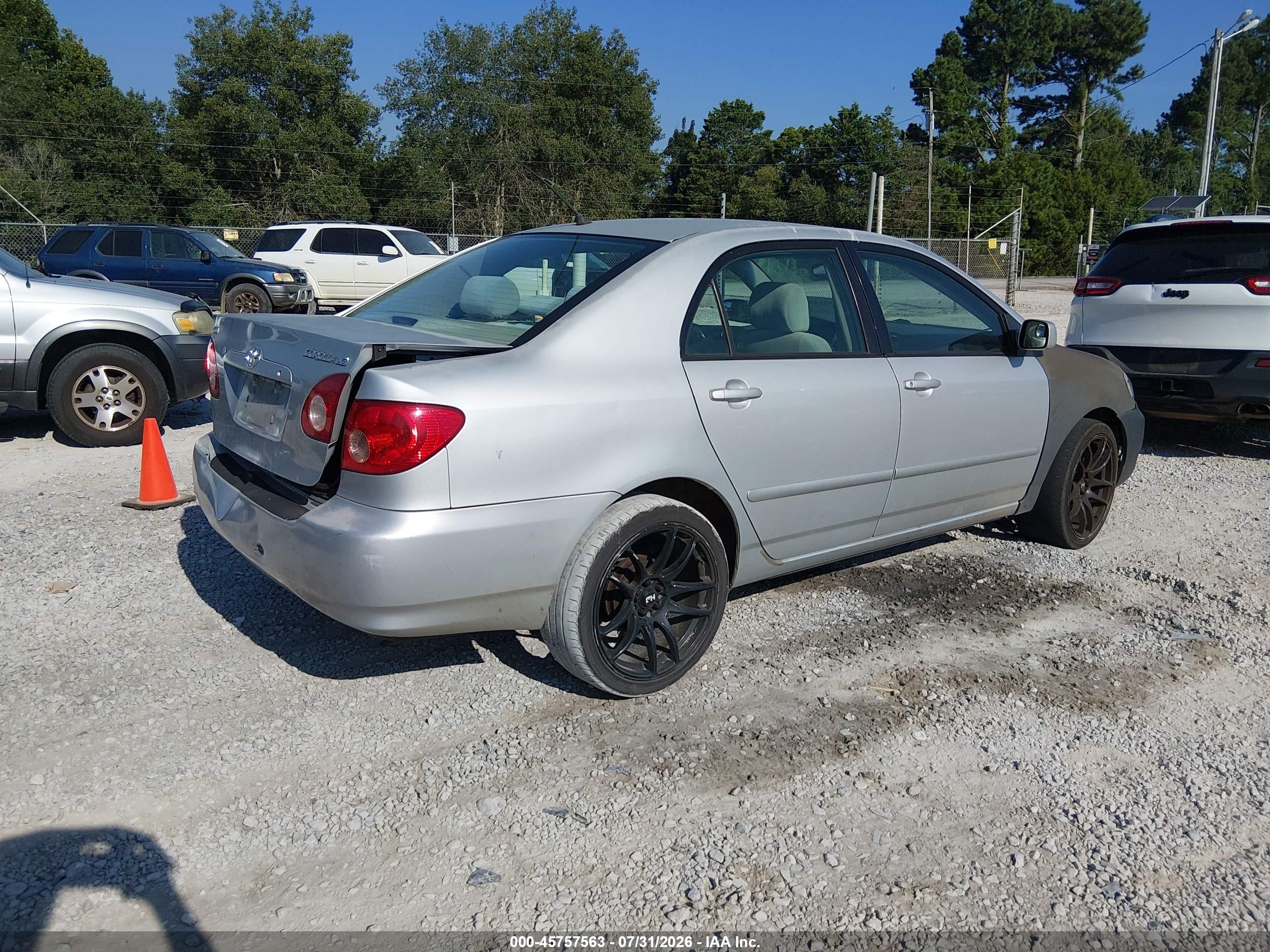 2007 Toyota Corolla Le Серебряный vin: 2T1BR32E97C783988