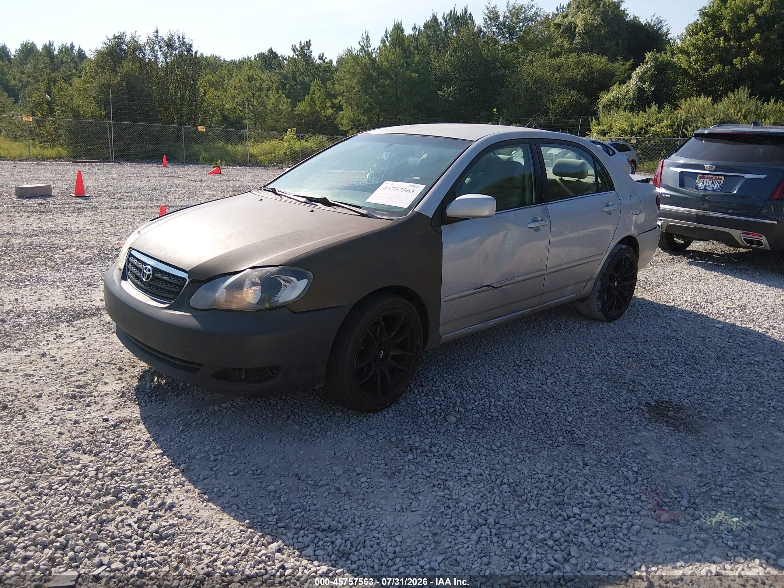 2007 Toyota Corolla Le Серебряный vin: 2T1BR32E97C783988