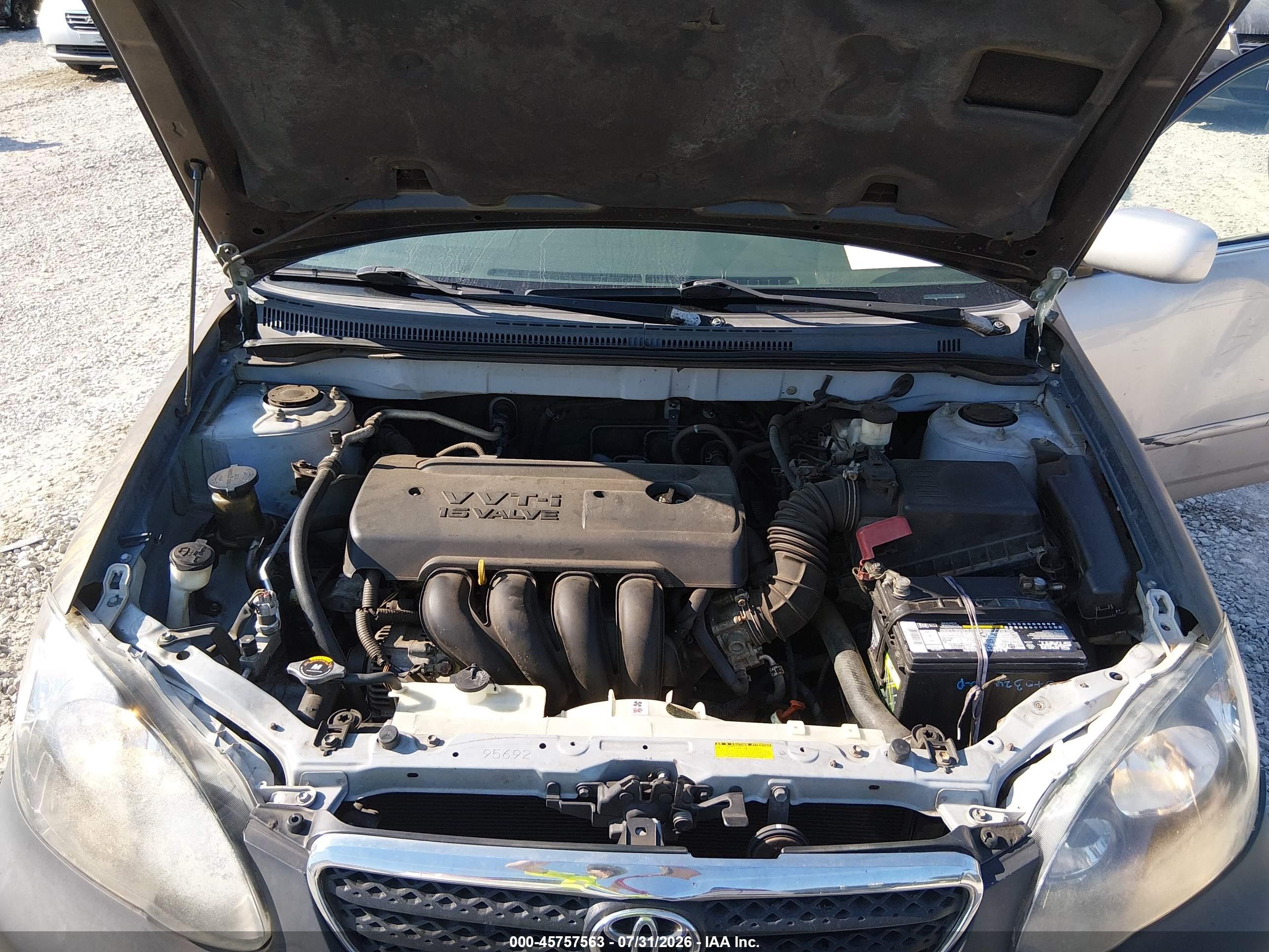 2007 Toyota Corolla Le Серебряный vin: 2T1BR32E97C783988