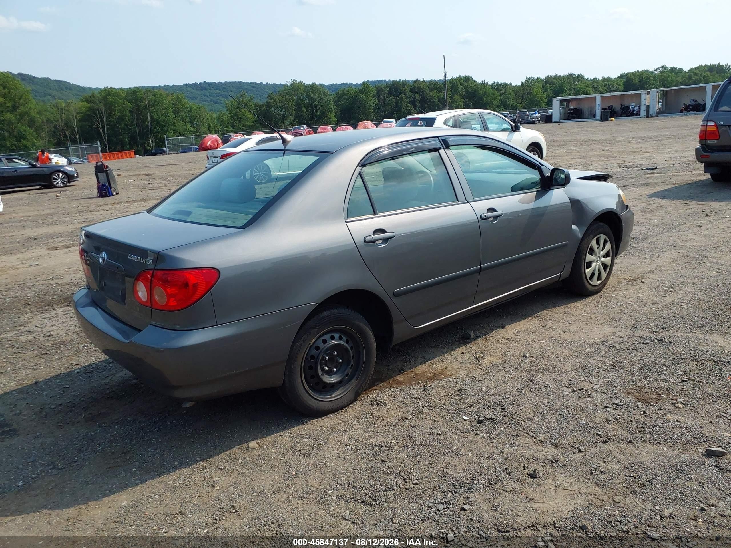 2007 Toyota Corolla Ce Gray vin: 2T1BR32E97C794358