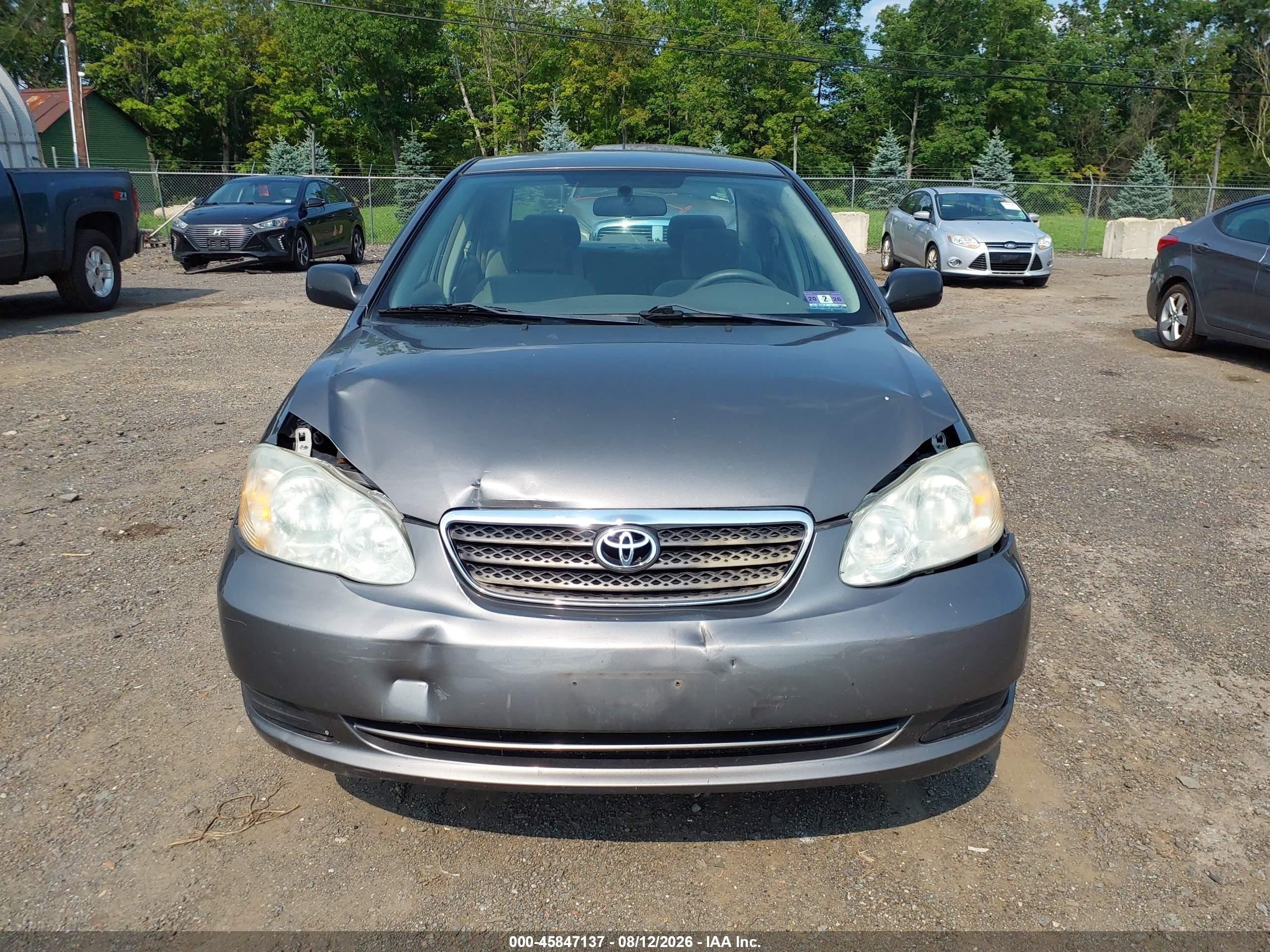 2007 Toyota Corolla Ce Gray vin: 2T1BR32E97C794358