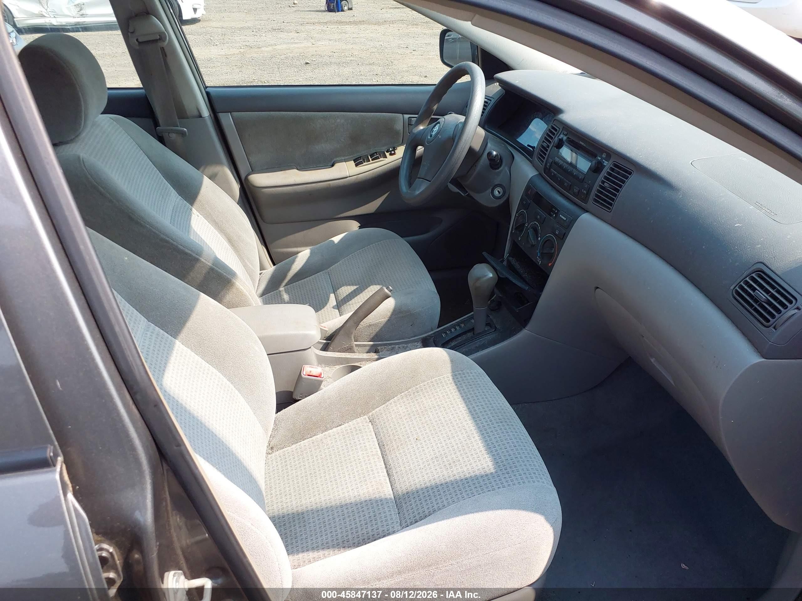 2007 Toyota Corolla Ce Gray vin: 2T1BR32E97C794358
