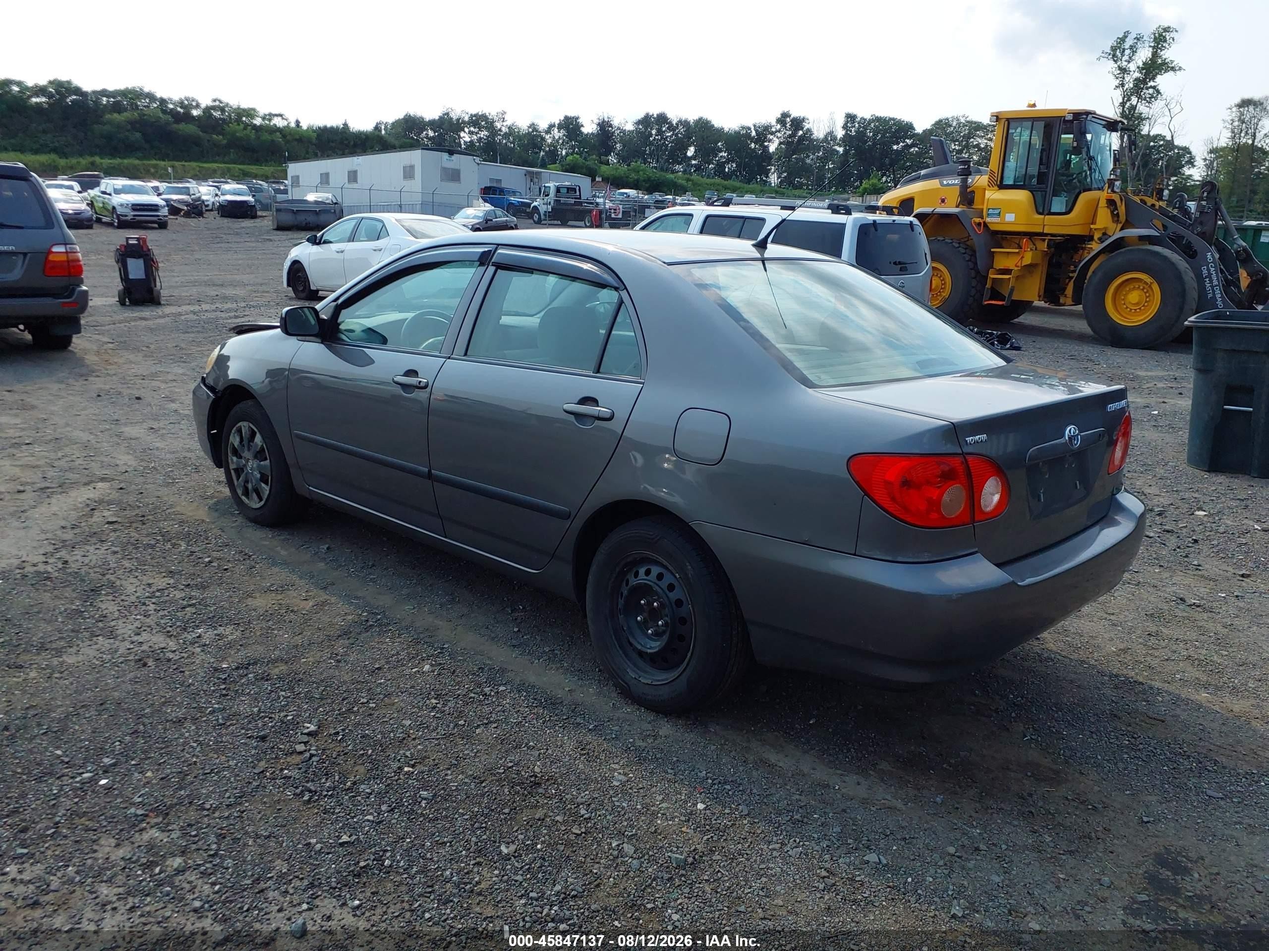2007 Toyota Corolla Ce Gray vin: 2T1BR32E97C794358
