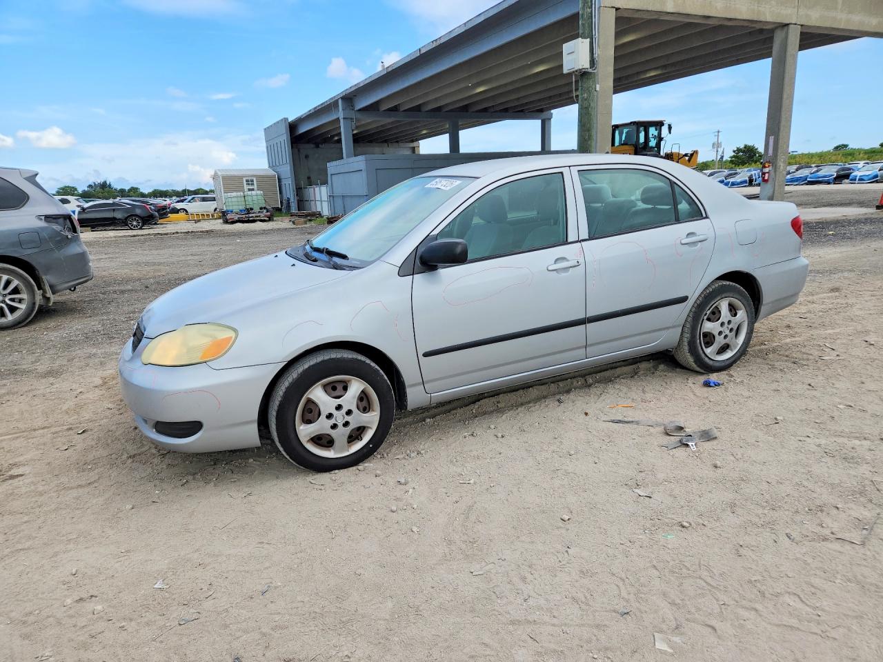 2007 Toyota Corolla Ce Silver vin: 2T1BR32E97C795204