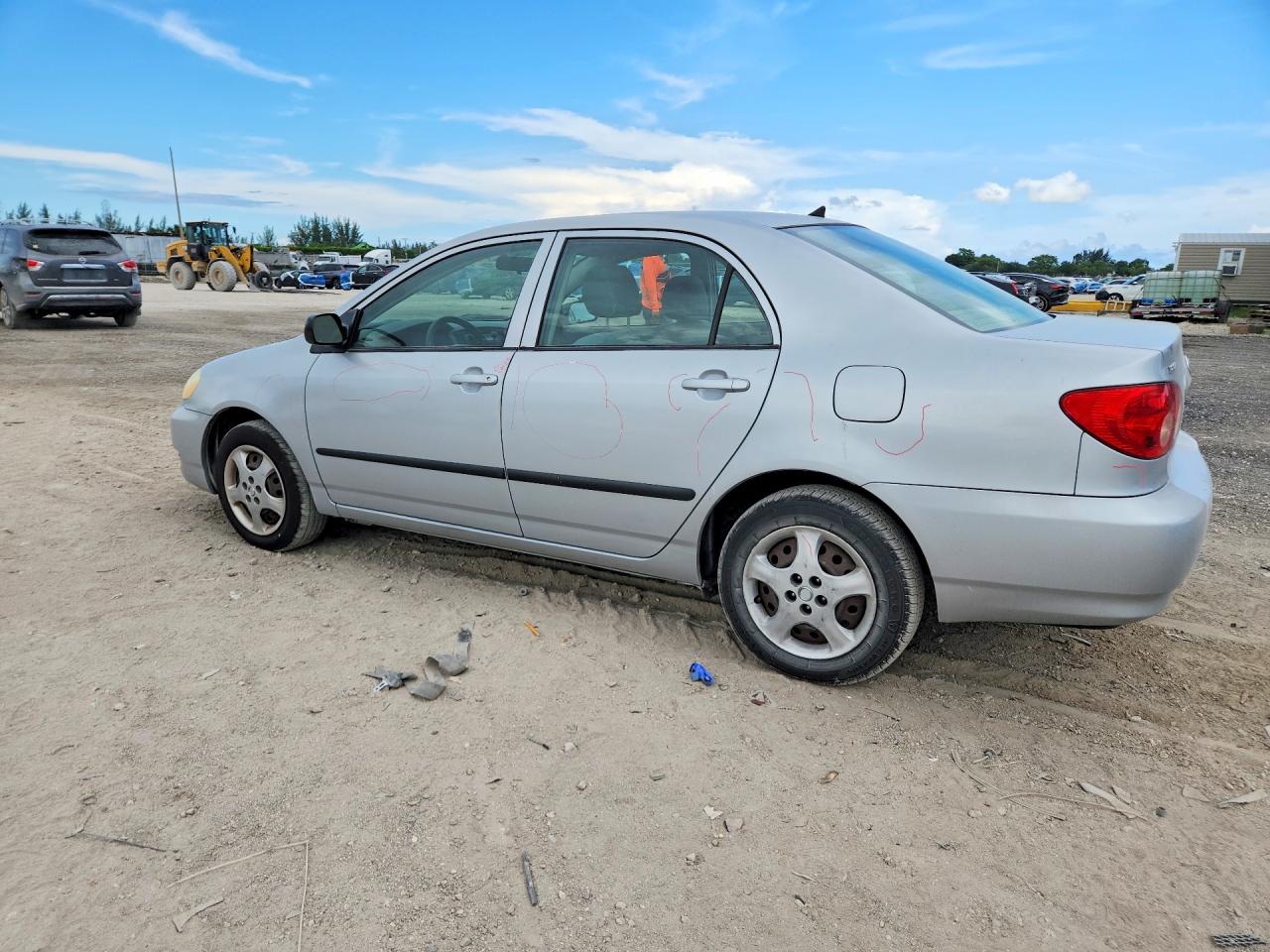 2007 Toyota Corolla Ce Silver vin: 2T1BR32E97C795204