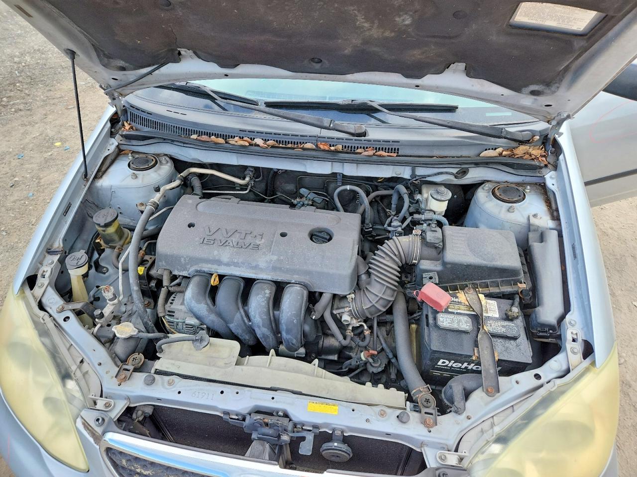 2007 Toyota Corolla Ce Silver vin: 2T1BR32E97C795204