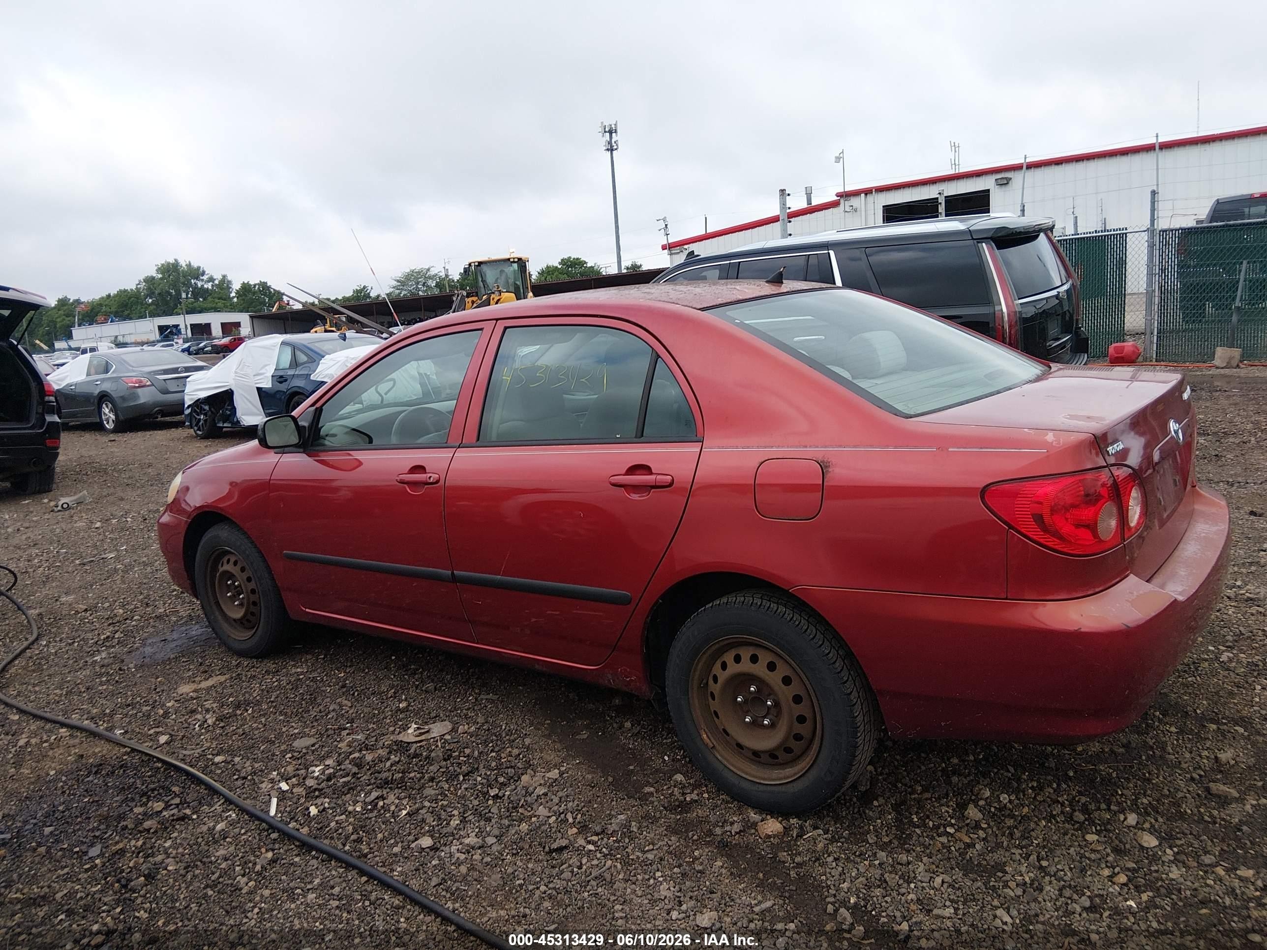 2007 Toyota Corolla Ce Red vin: 2T1BR32E97C808341