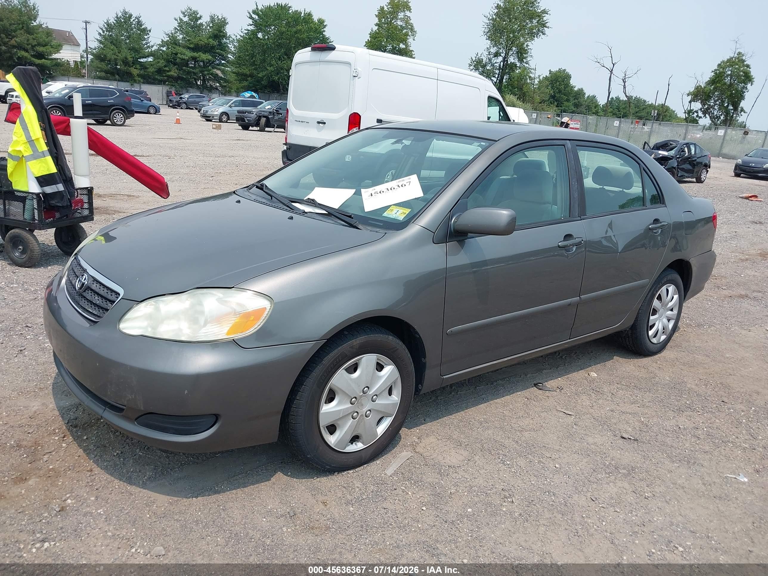 2007 Toyota Corolla Le Gray vin: 2T1BR32E97C810025